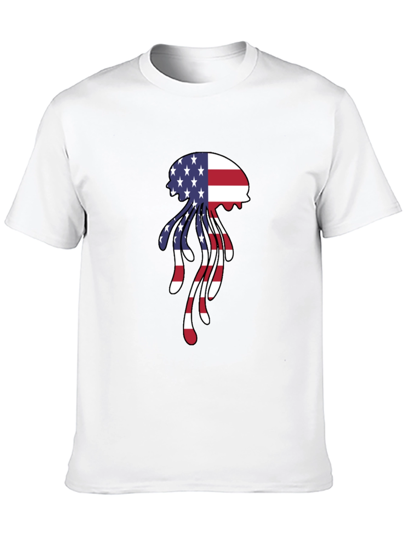 Patriotic Jellyfish Graphic T-Shirt