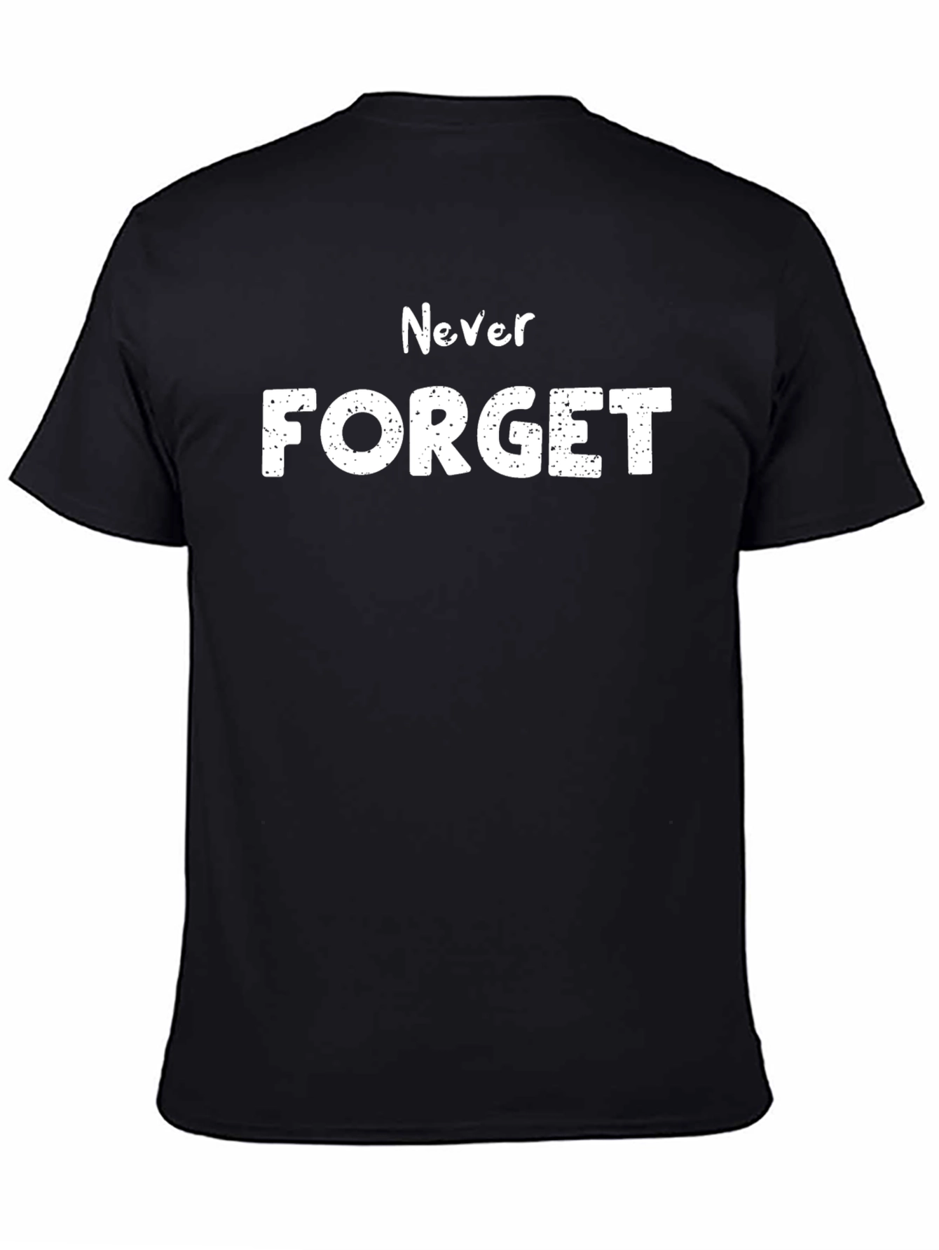 Never Forget Graphic Tee - Mens Black T-Shirt