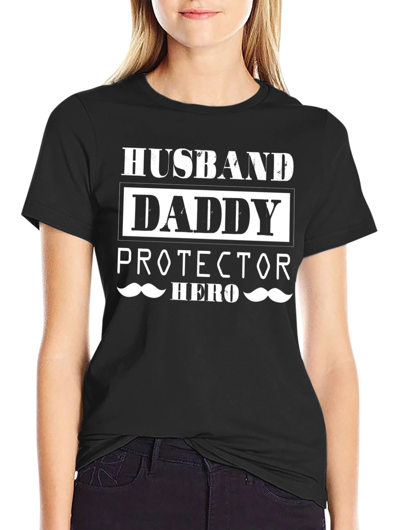 Husband Daddy Protector Hero Graphic T-Shirt
