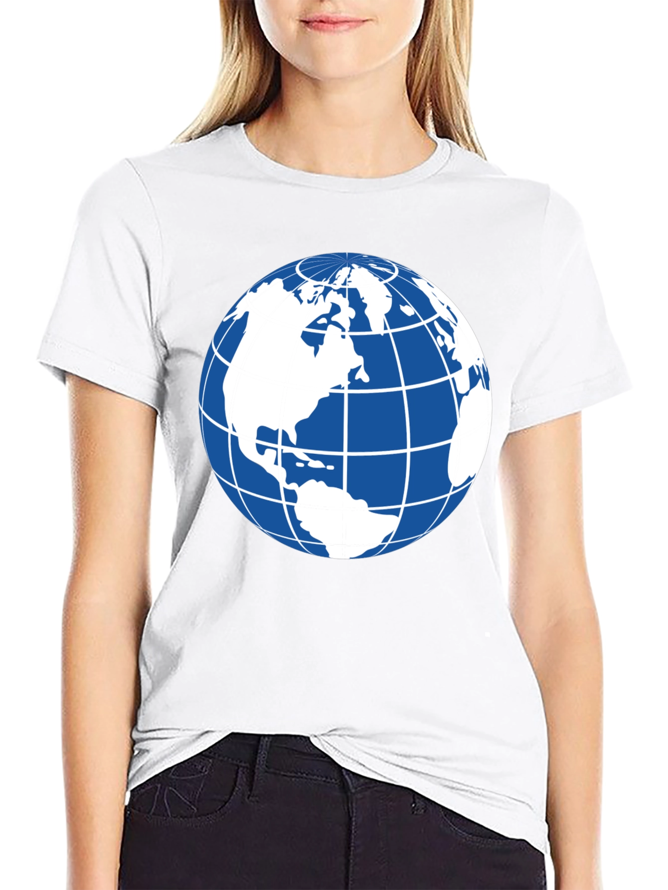 Globe Graphic Black T-Shirt