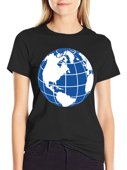 Globe Graphic Black T-Shirt