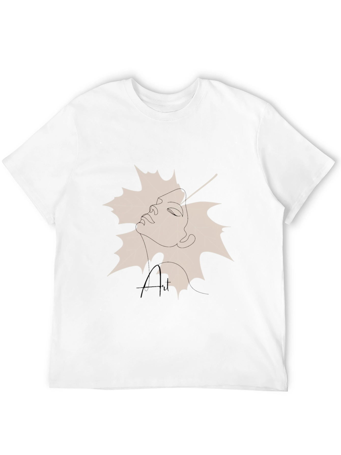 Artistic Portrait Graphic Tee - Stylish Black T-Shirt