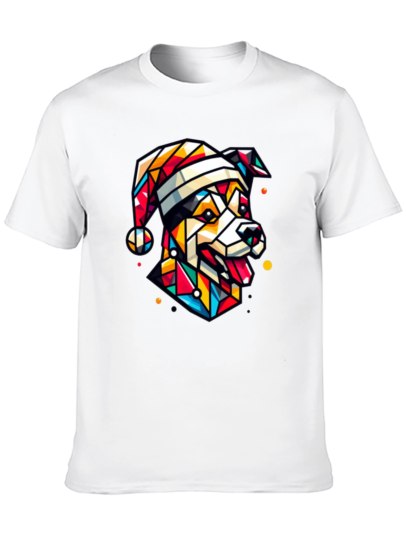 Geometric Dog Christmas T-Shirt