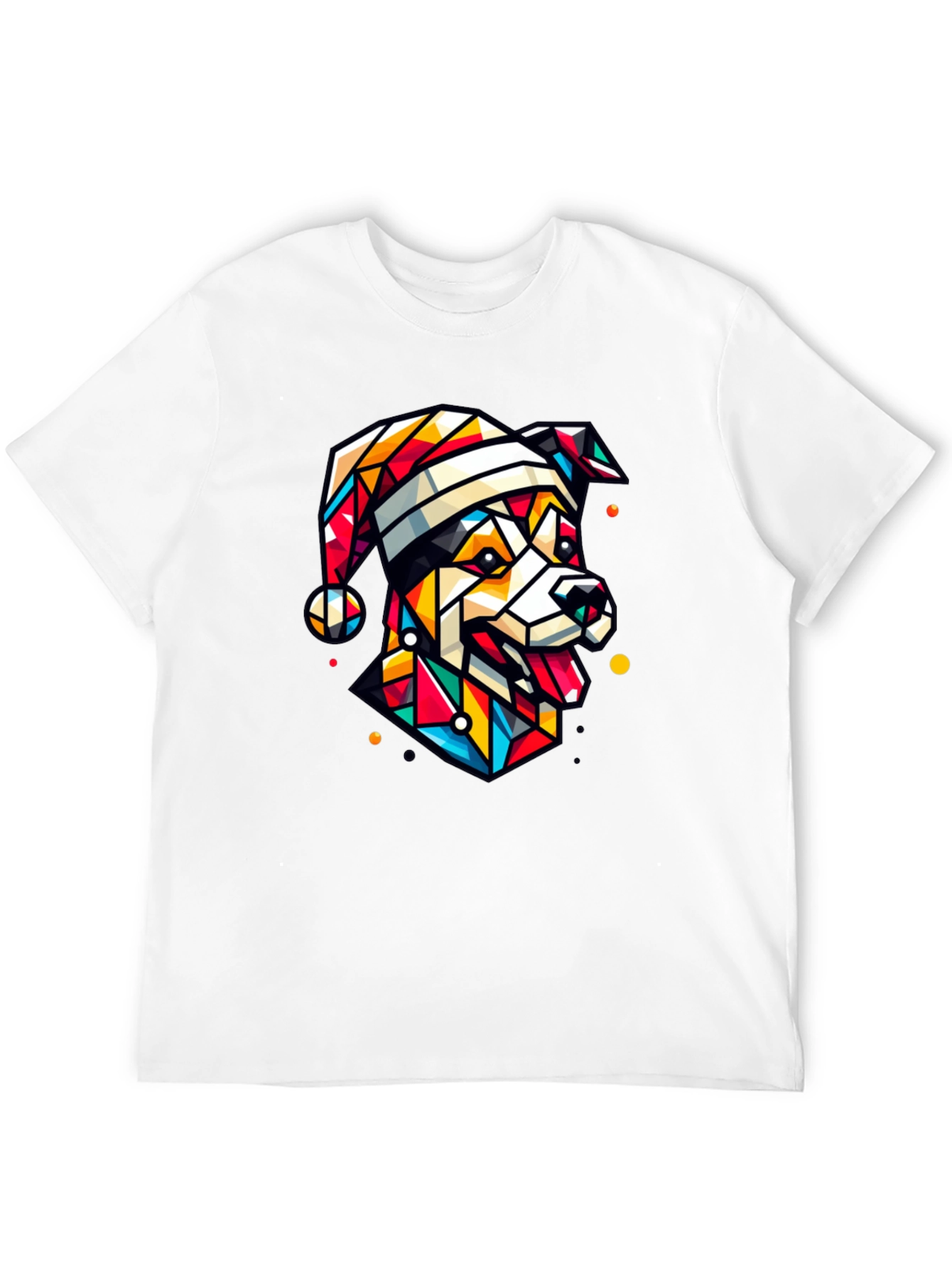 Geometric Dog Christmas T-Shirt