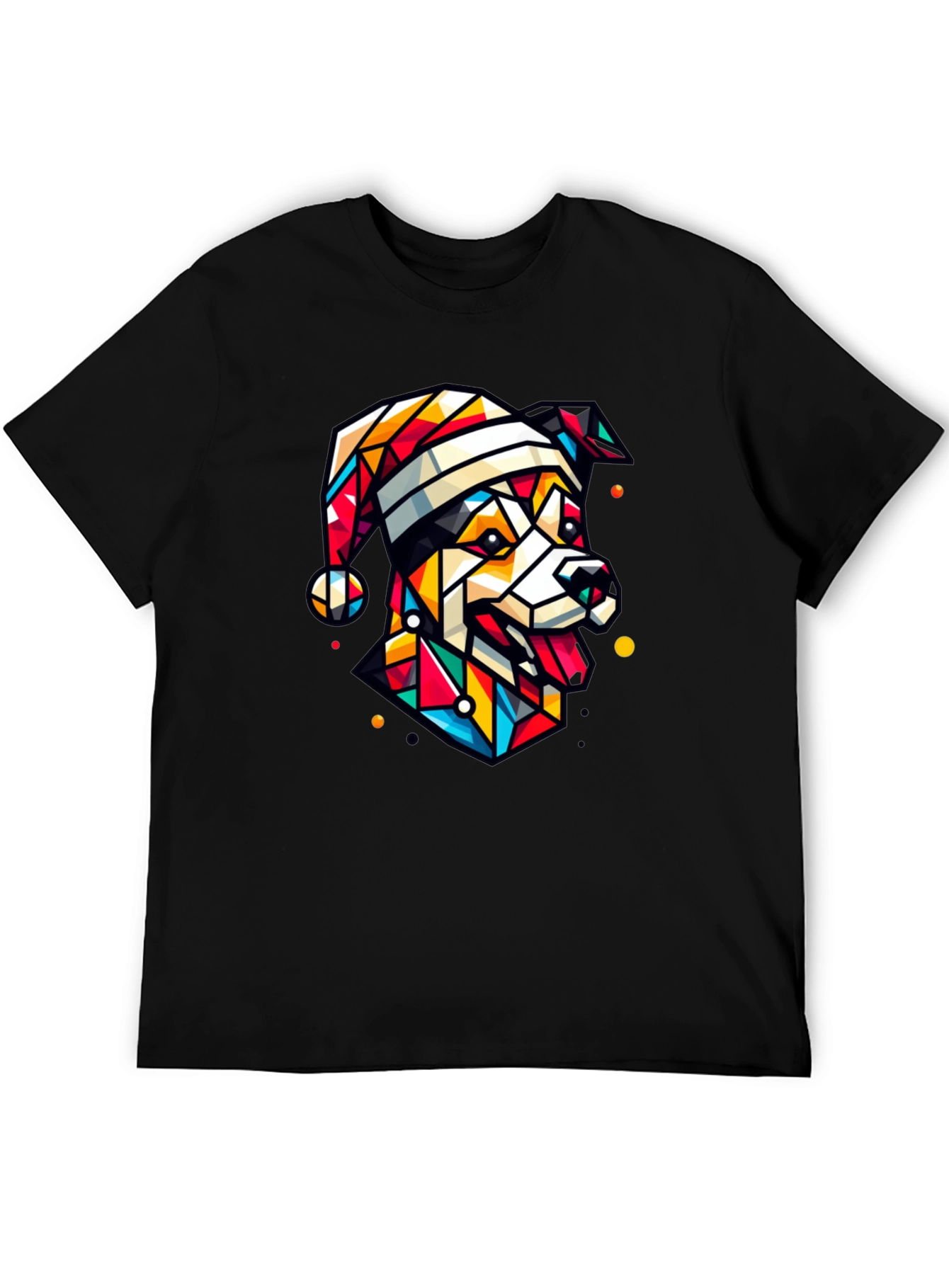 Geometric Dog Christmas T-Shirt