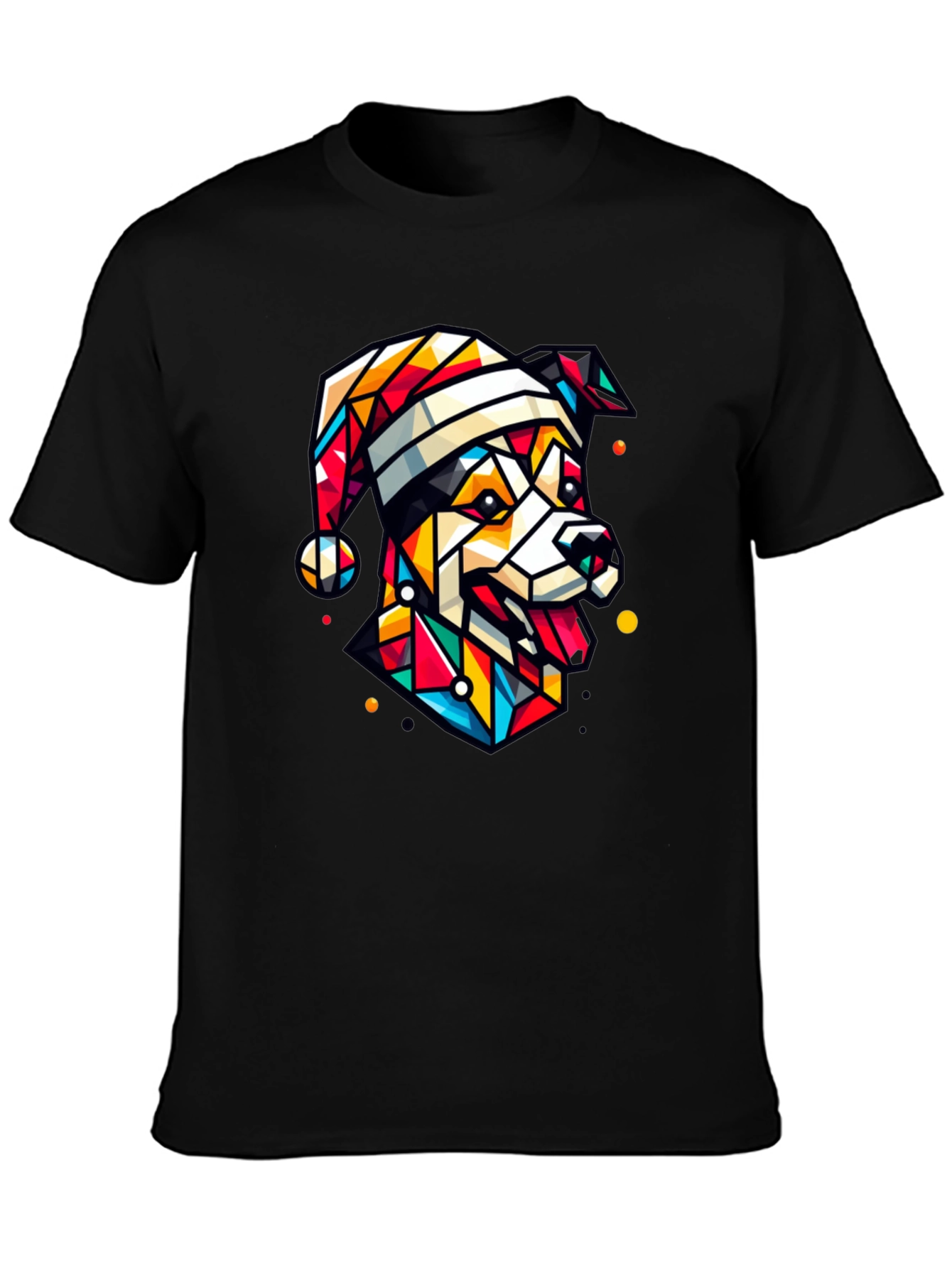 Geometric Dog Christmas T-Shirt