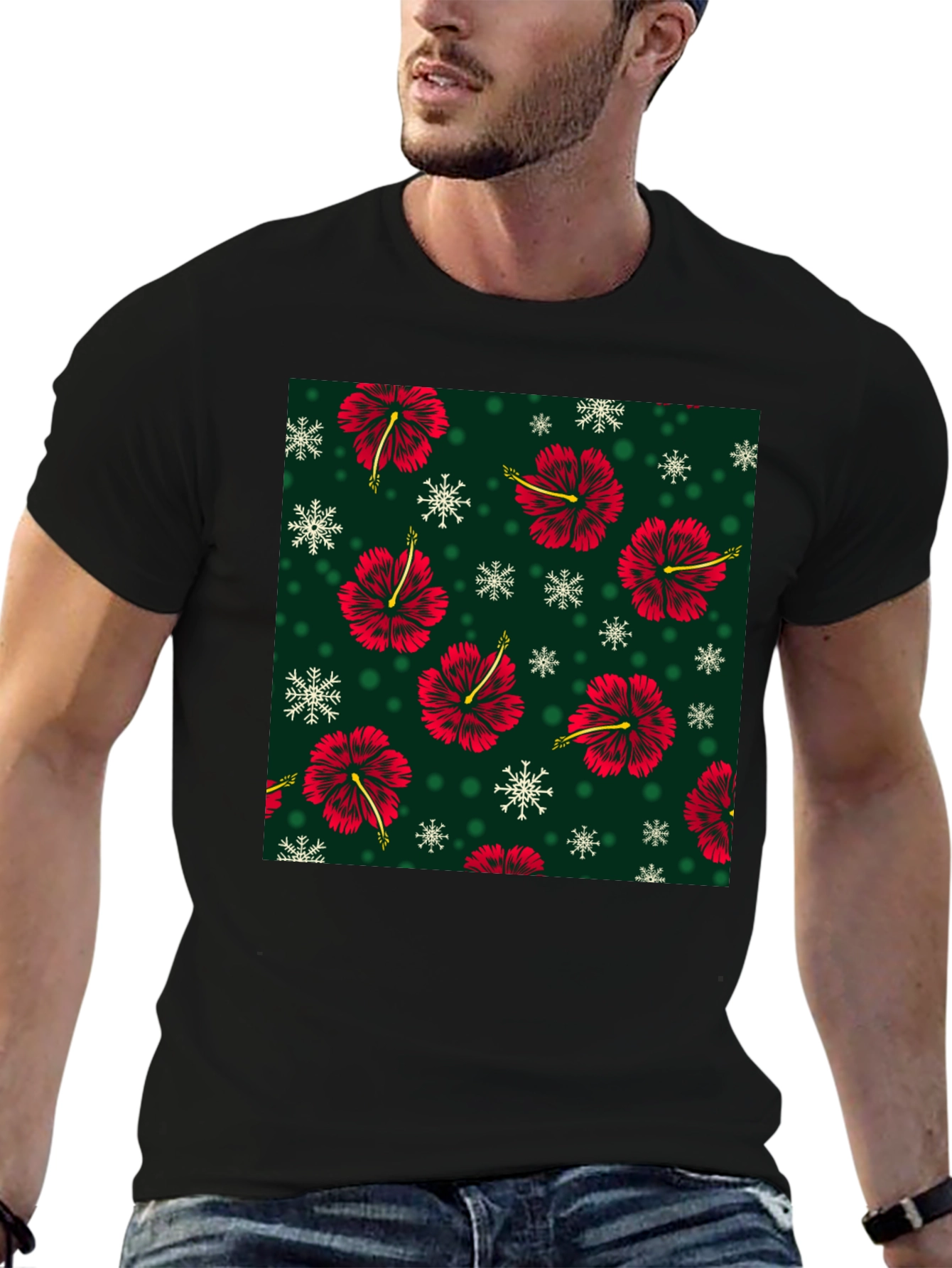 Floral Pattern T-Shirt