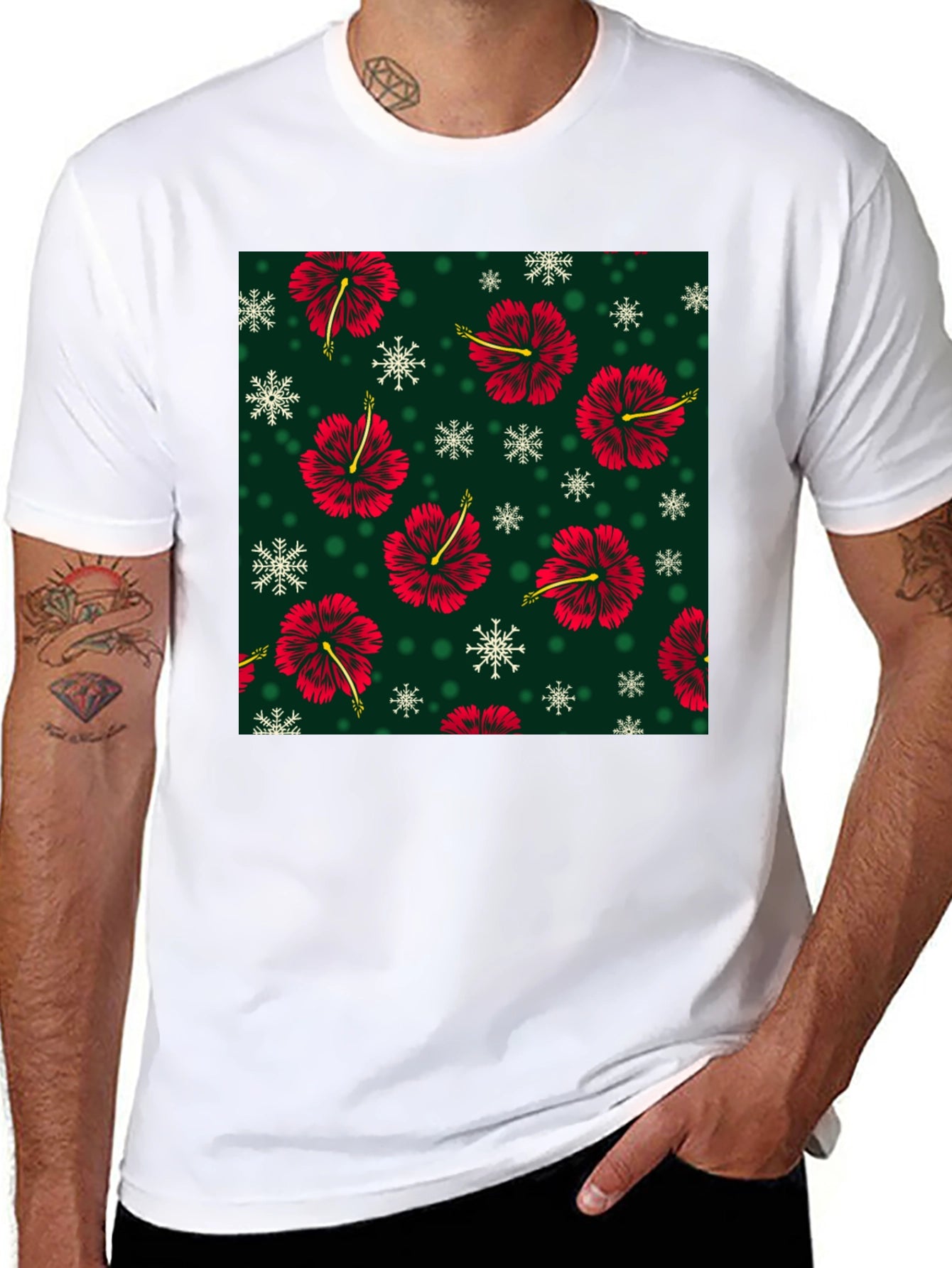 Floral Pattern T-Shirt
