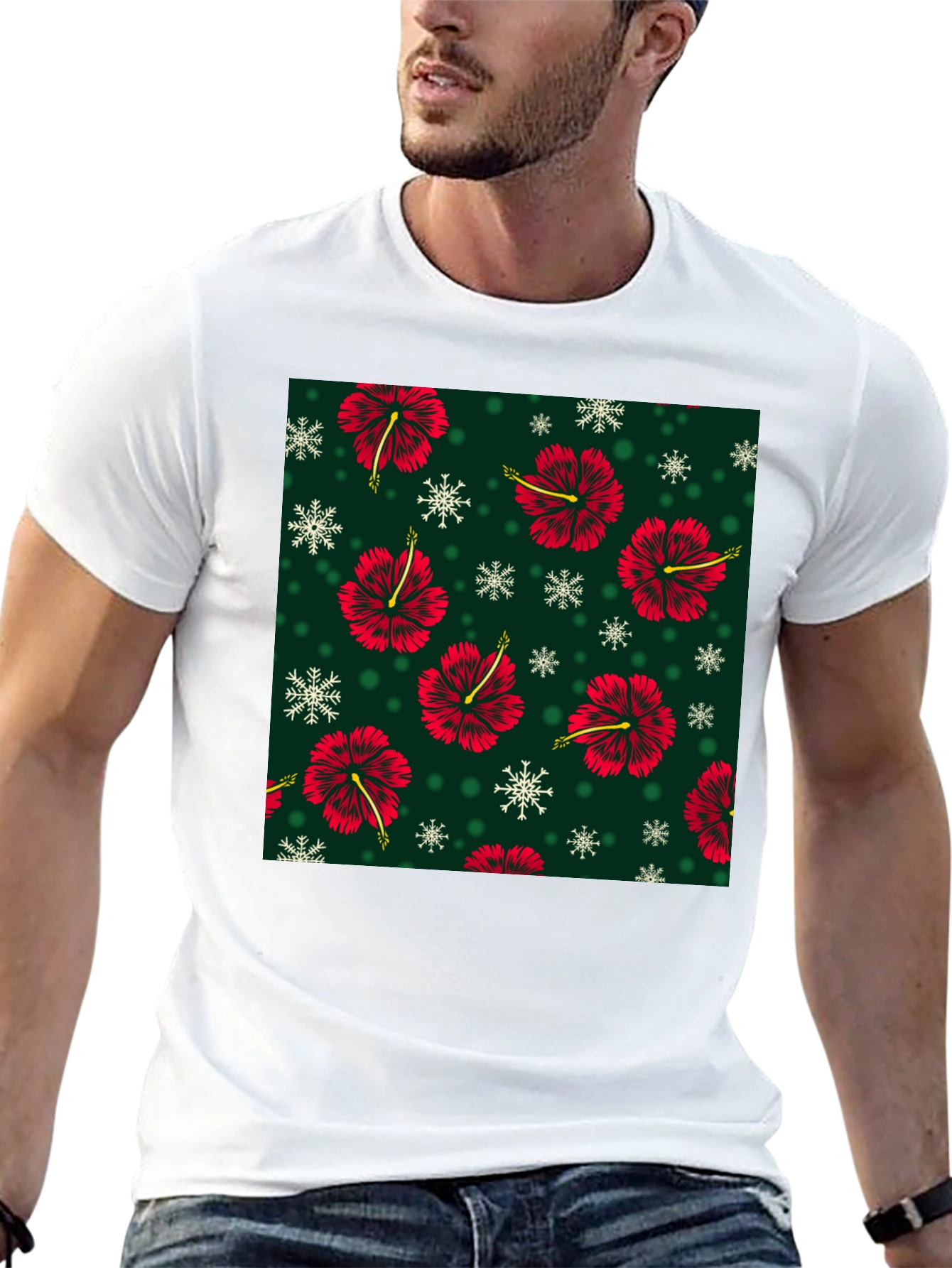 Floral Pattern T-Shirt