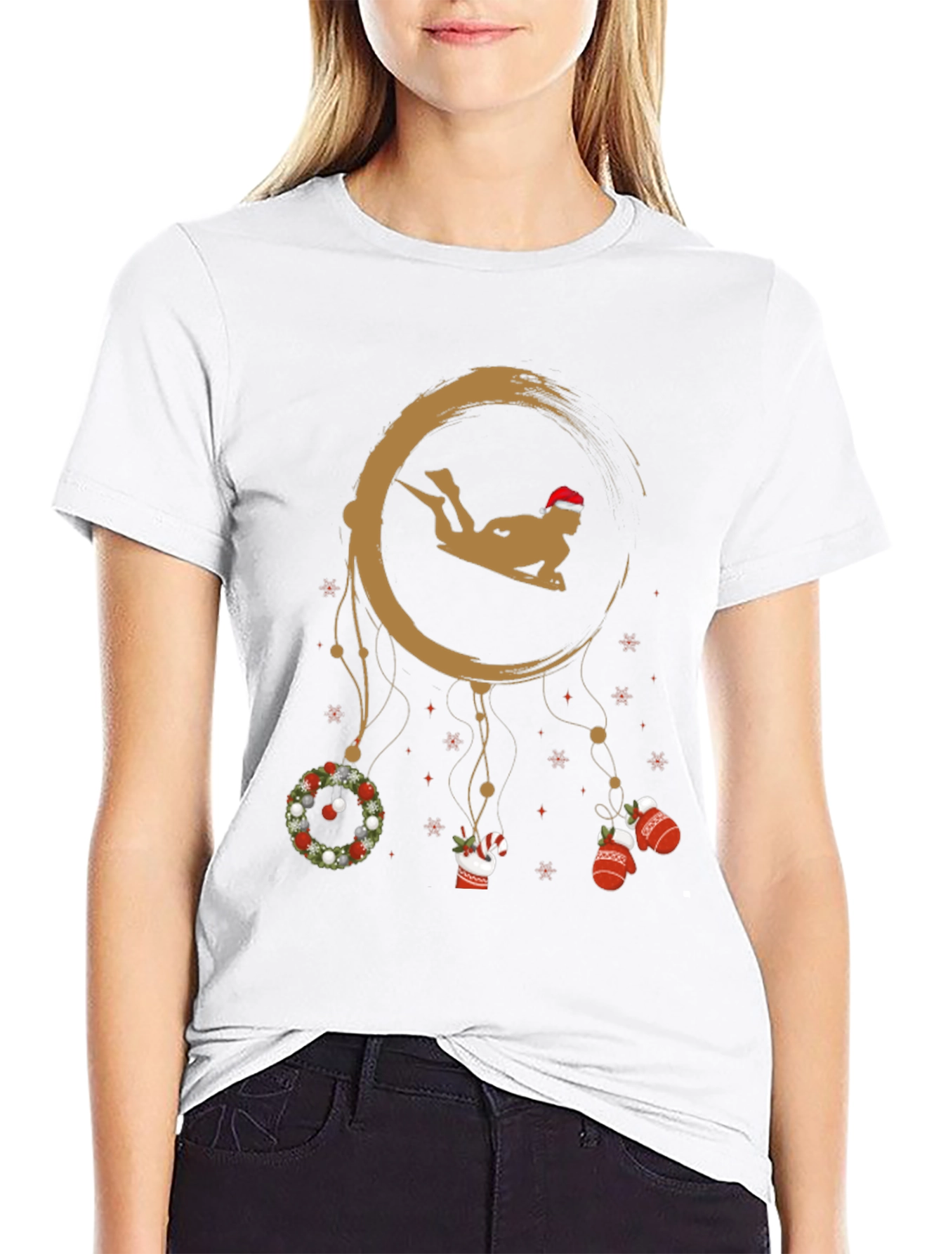 Christmas Surfer Graphic Tee