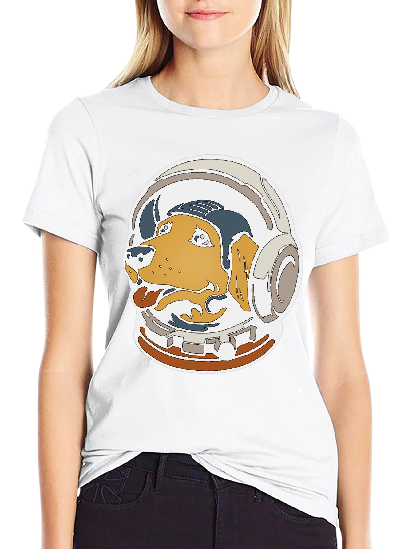 Astronaut Dog Graphic T-Shirt