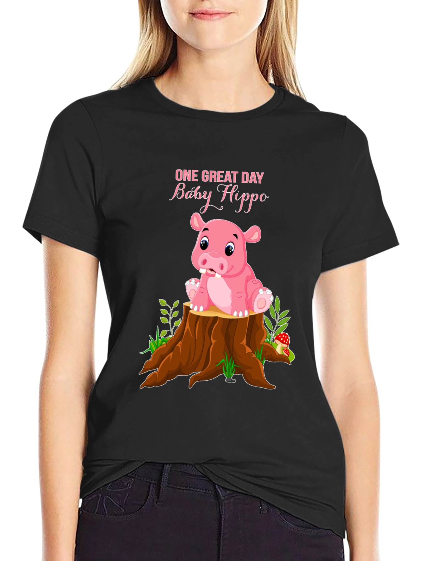 Baby Hippo Graphic T-Shirt