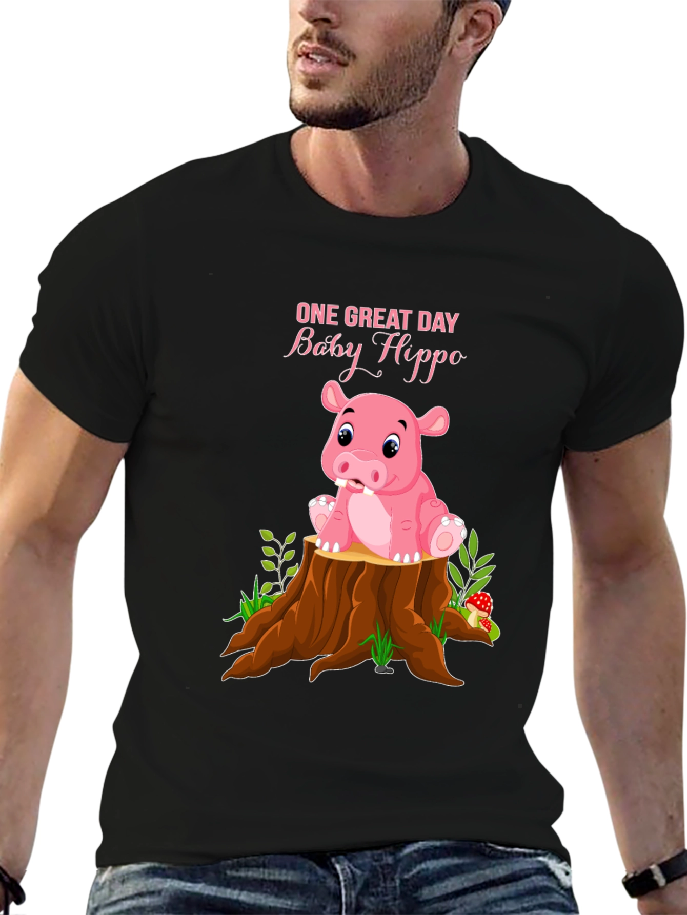 Baby Hippo Graphic T-Shirt