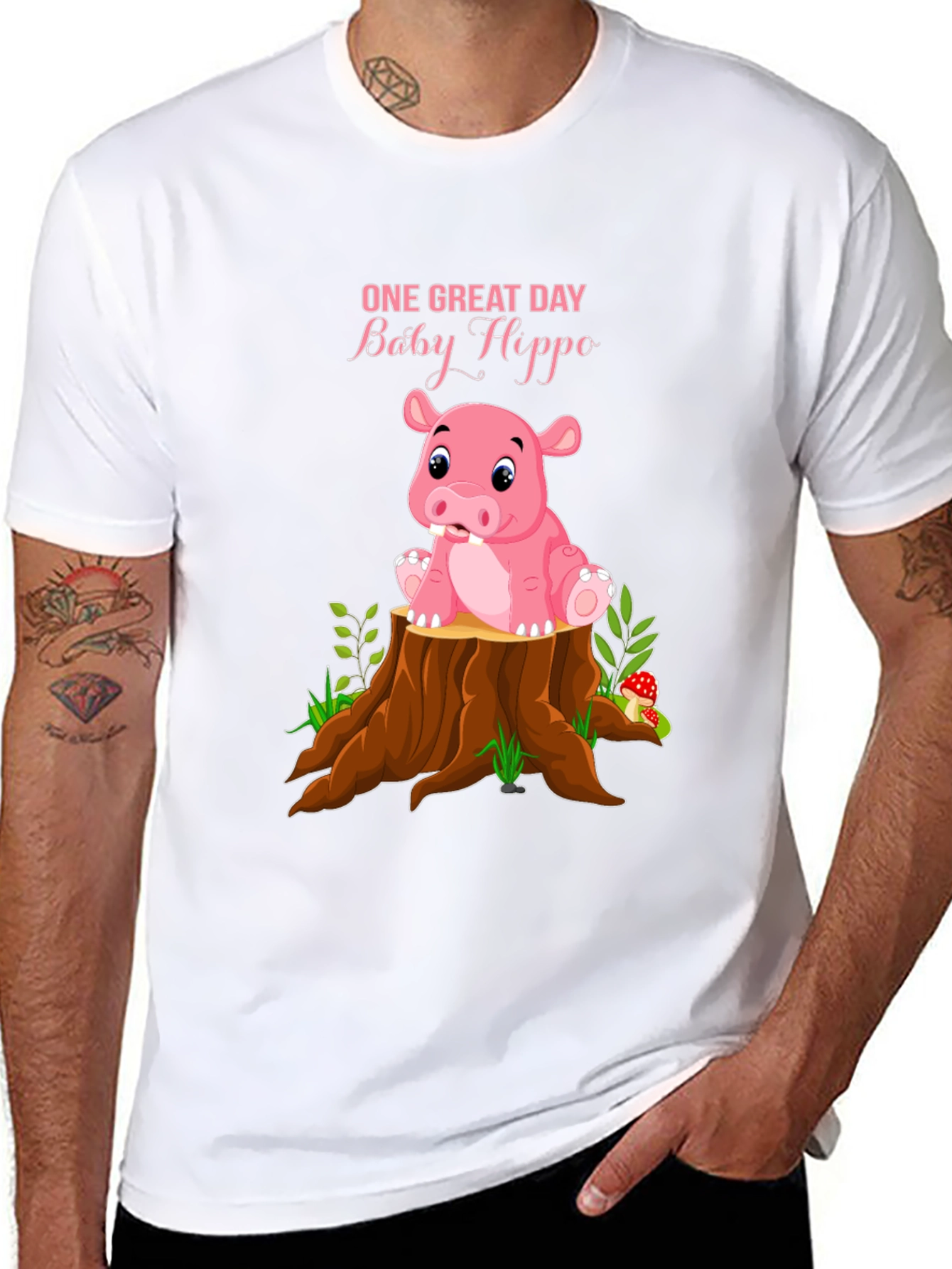 Baby Hippo Graphic T-Shirt