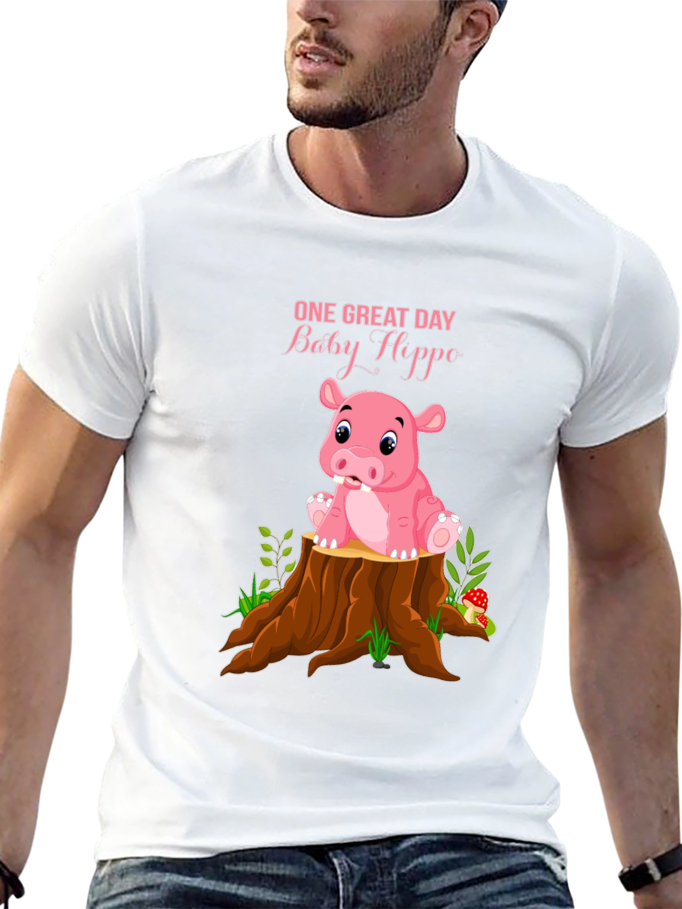 Baby Hippo Graphic T-Shirt