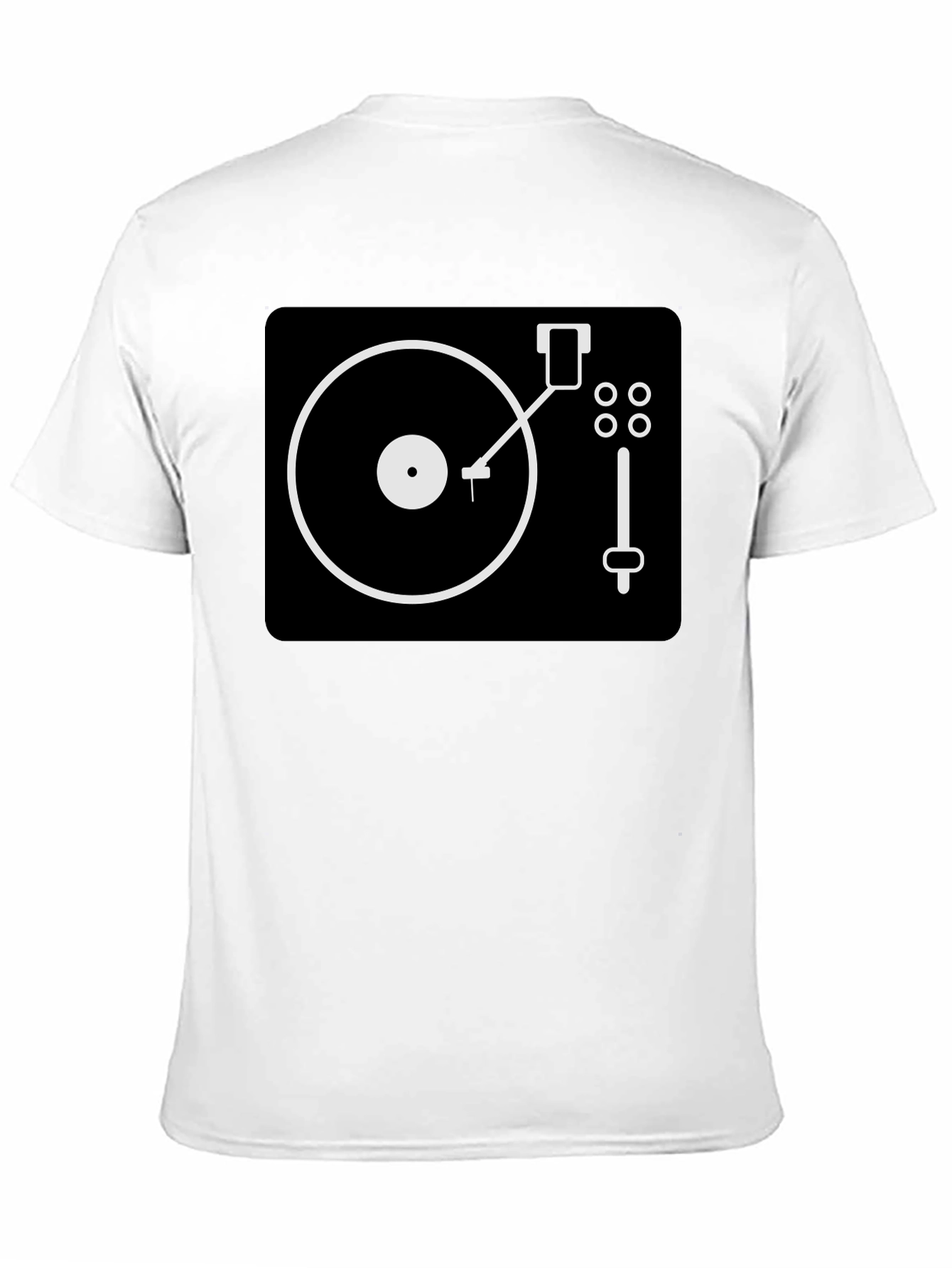 DJ Turntable Graphic Tee - Black
