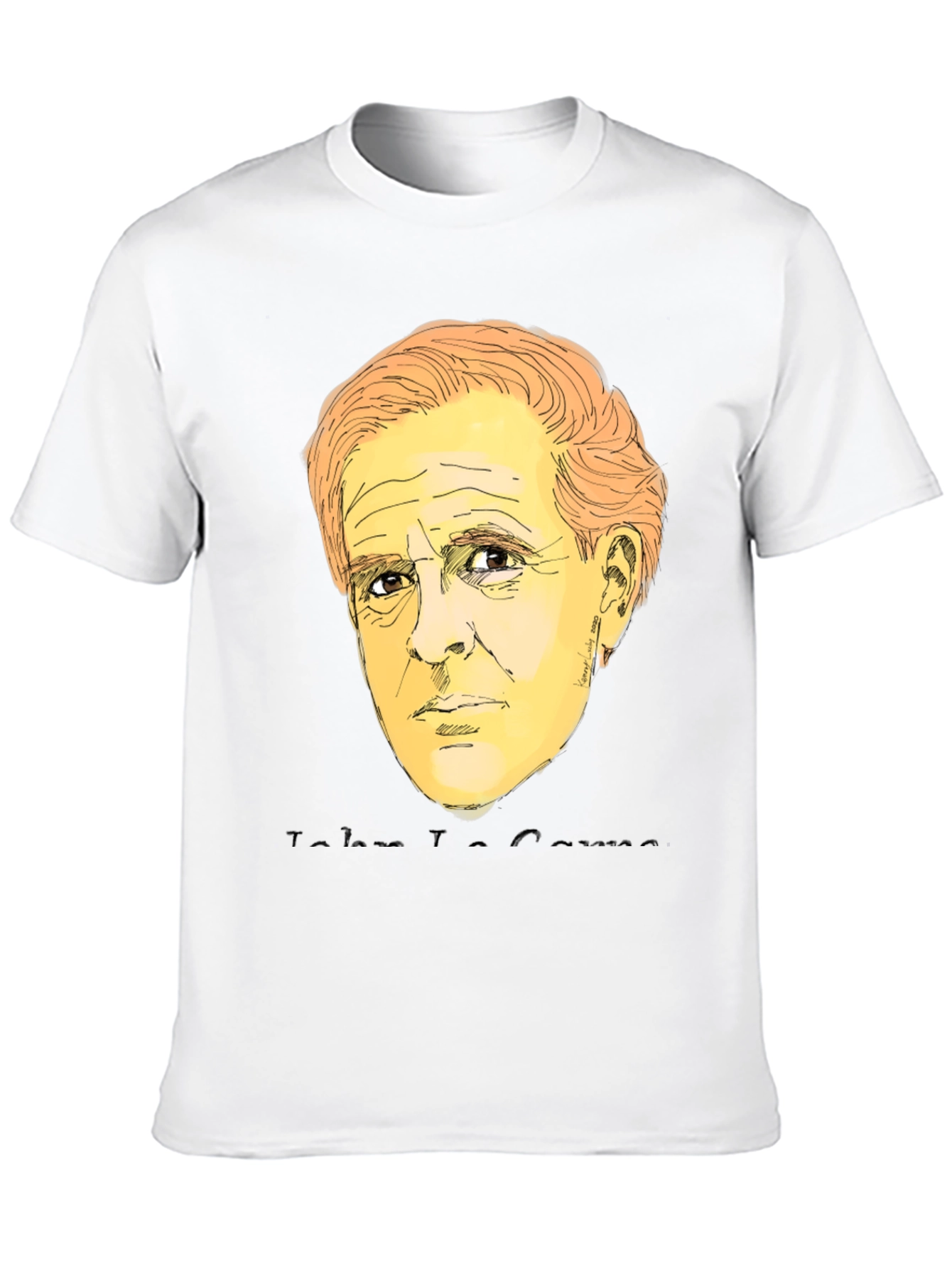 John Travolta Sketch Graphic Tee - Black