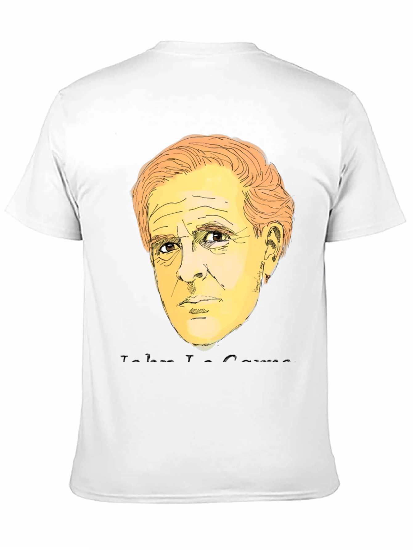 John Travolta Sketch Graphic Tee - Black