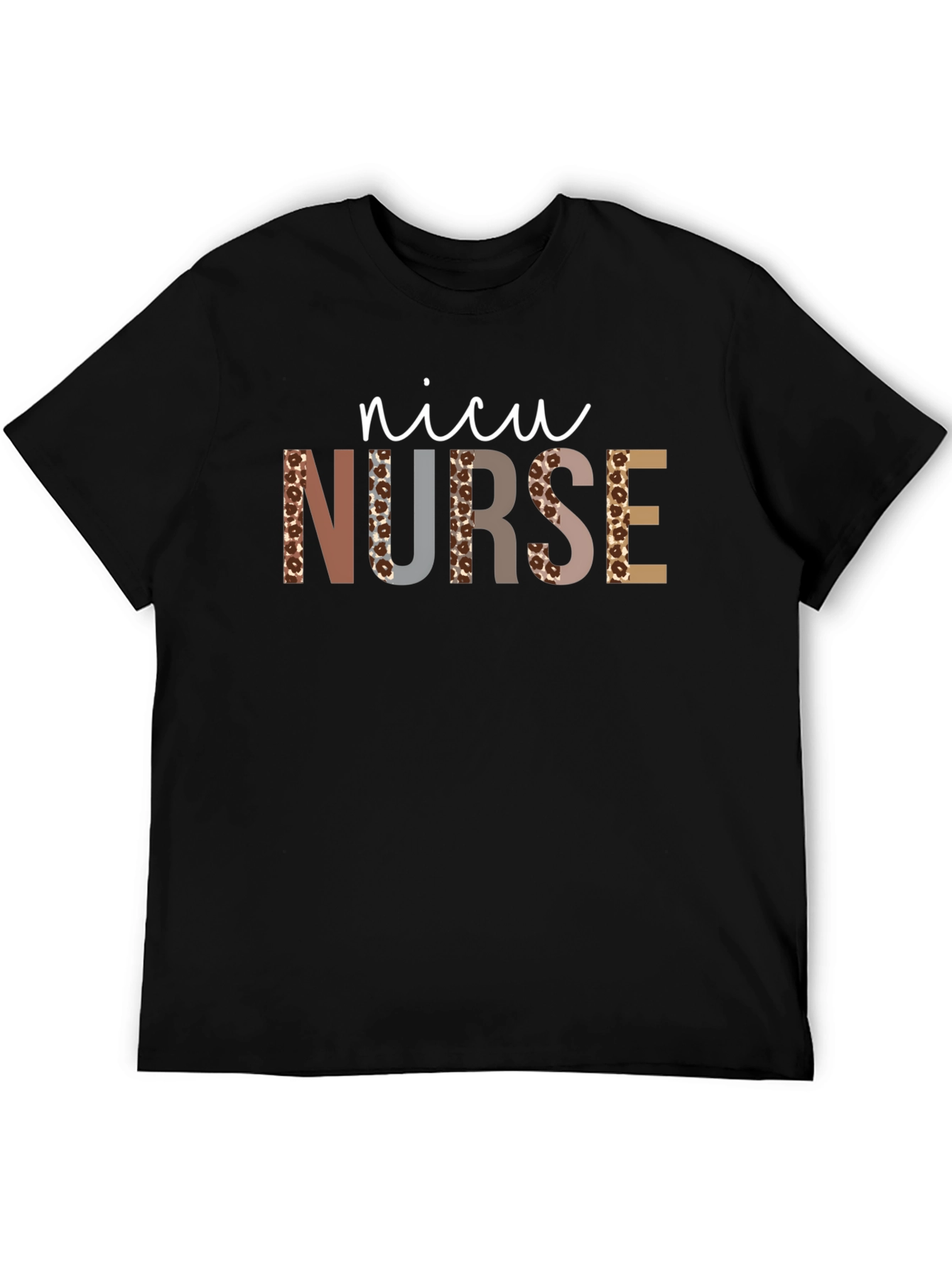 NICU Nurse Leopard Print T-Shirt