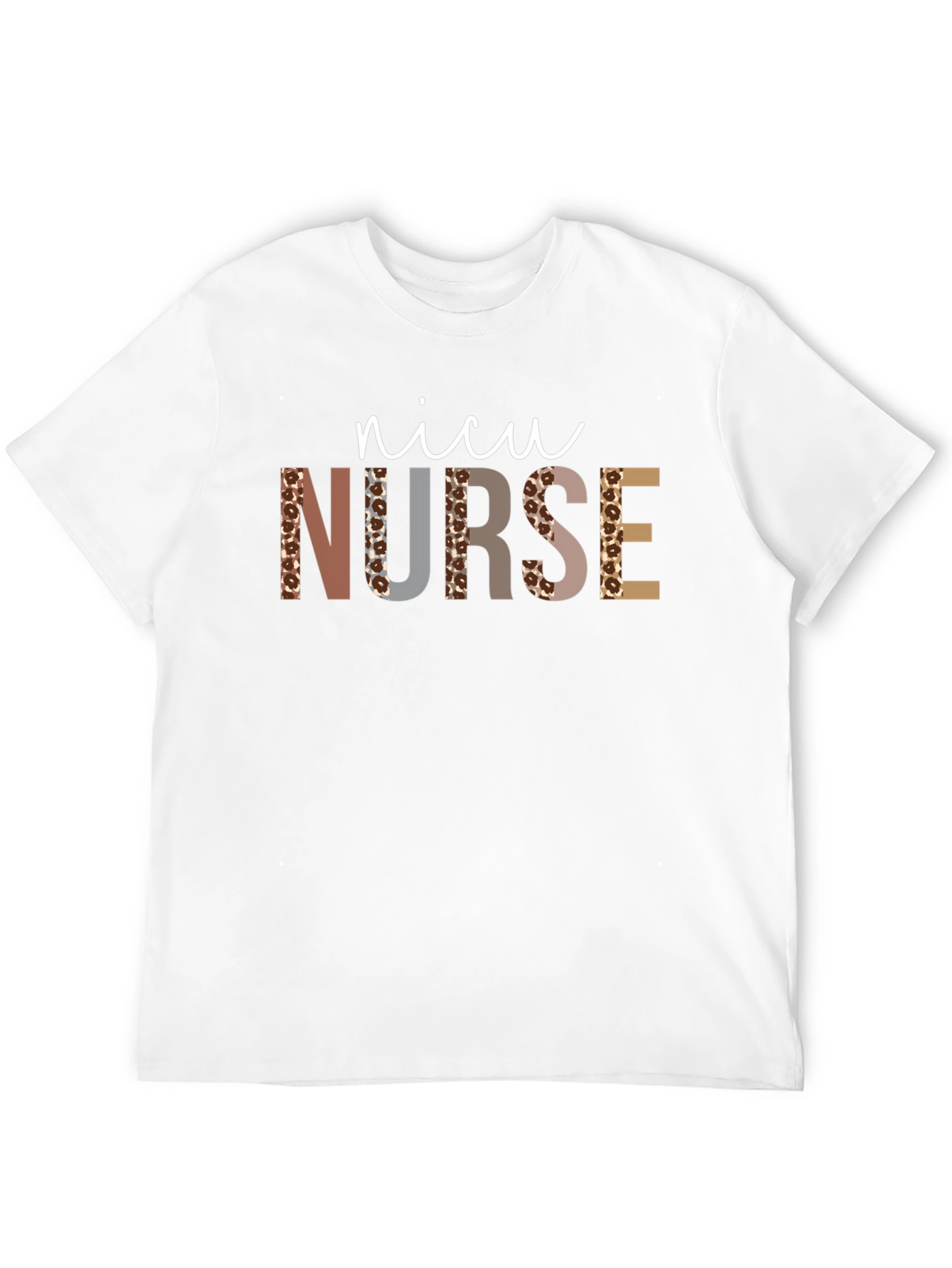 NICU Nurse Leopard Print T-Shirt