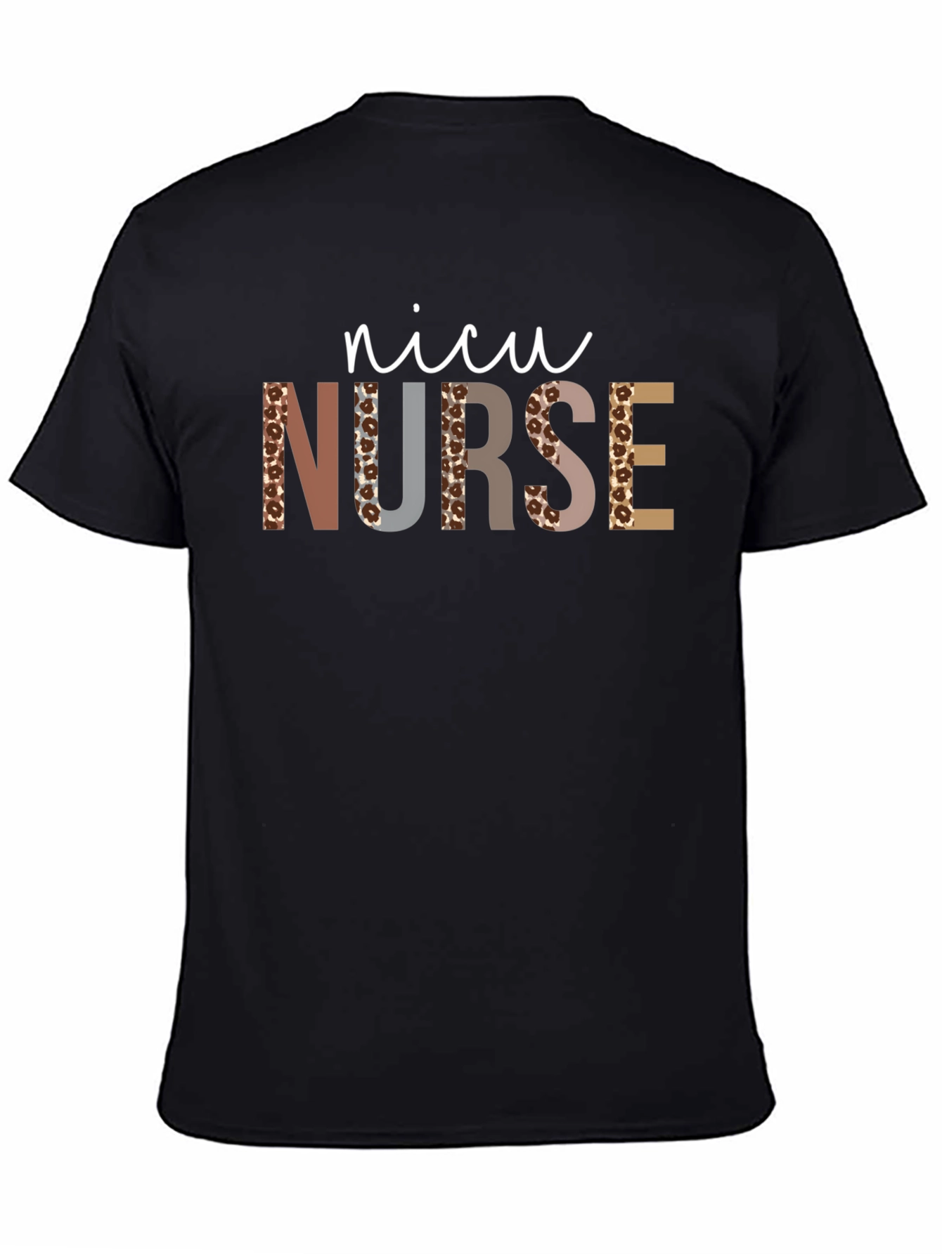 NICU Nurse Leopard Print T-Shirt