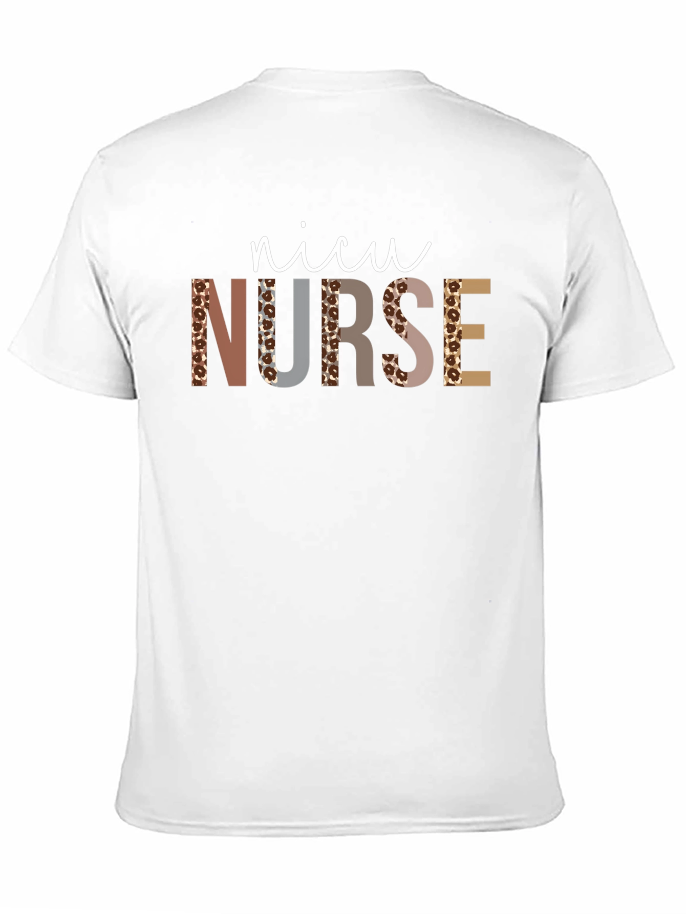 NICU Nurse Leopard Print T-Shirt