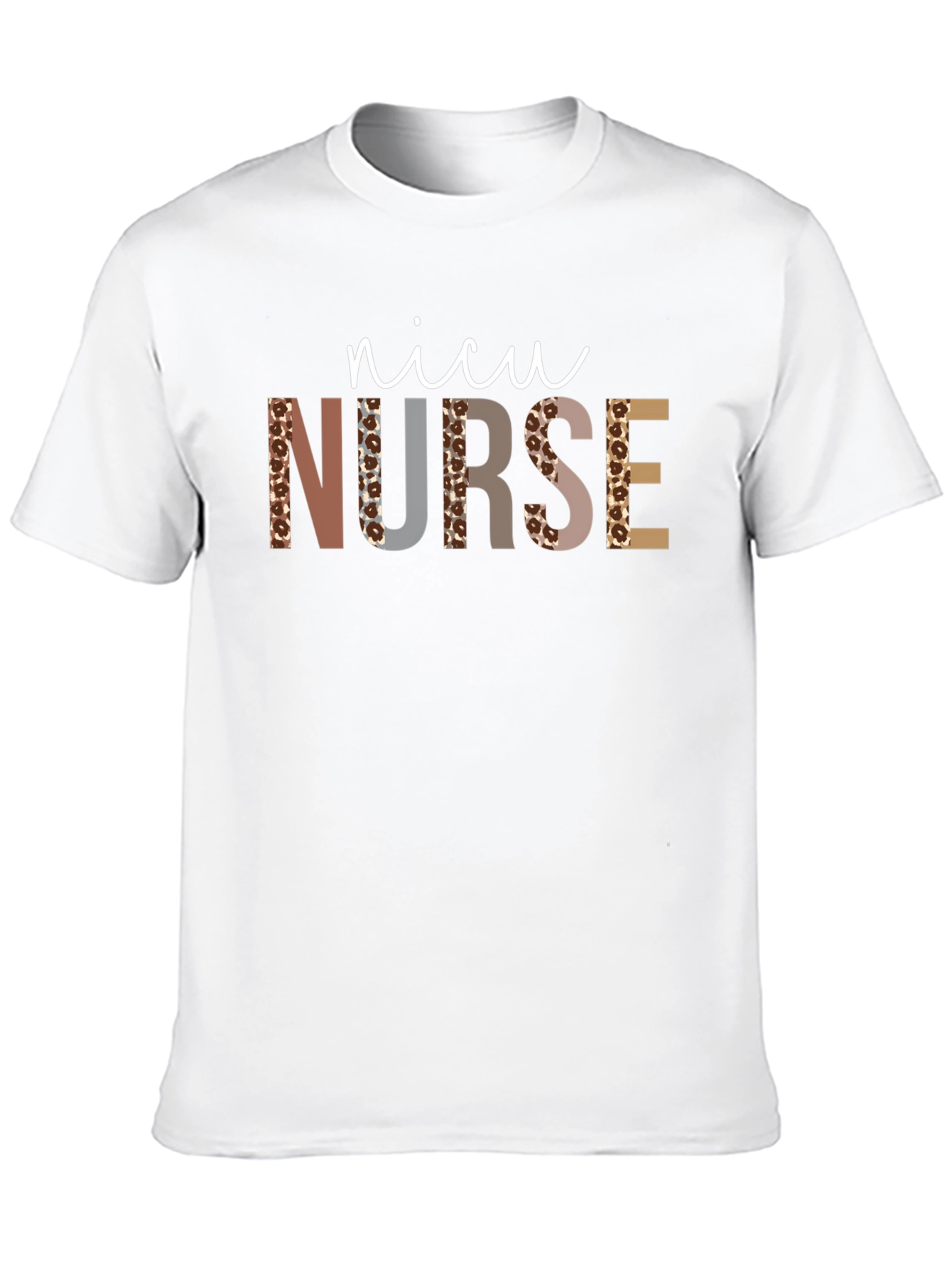 NICU Nurse Leopard Print T-Shirt