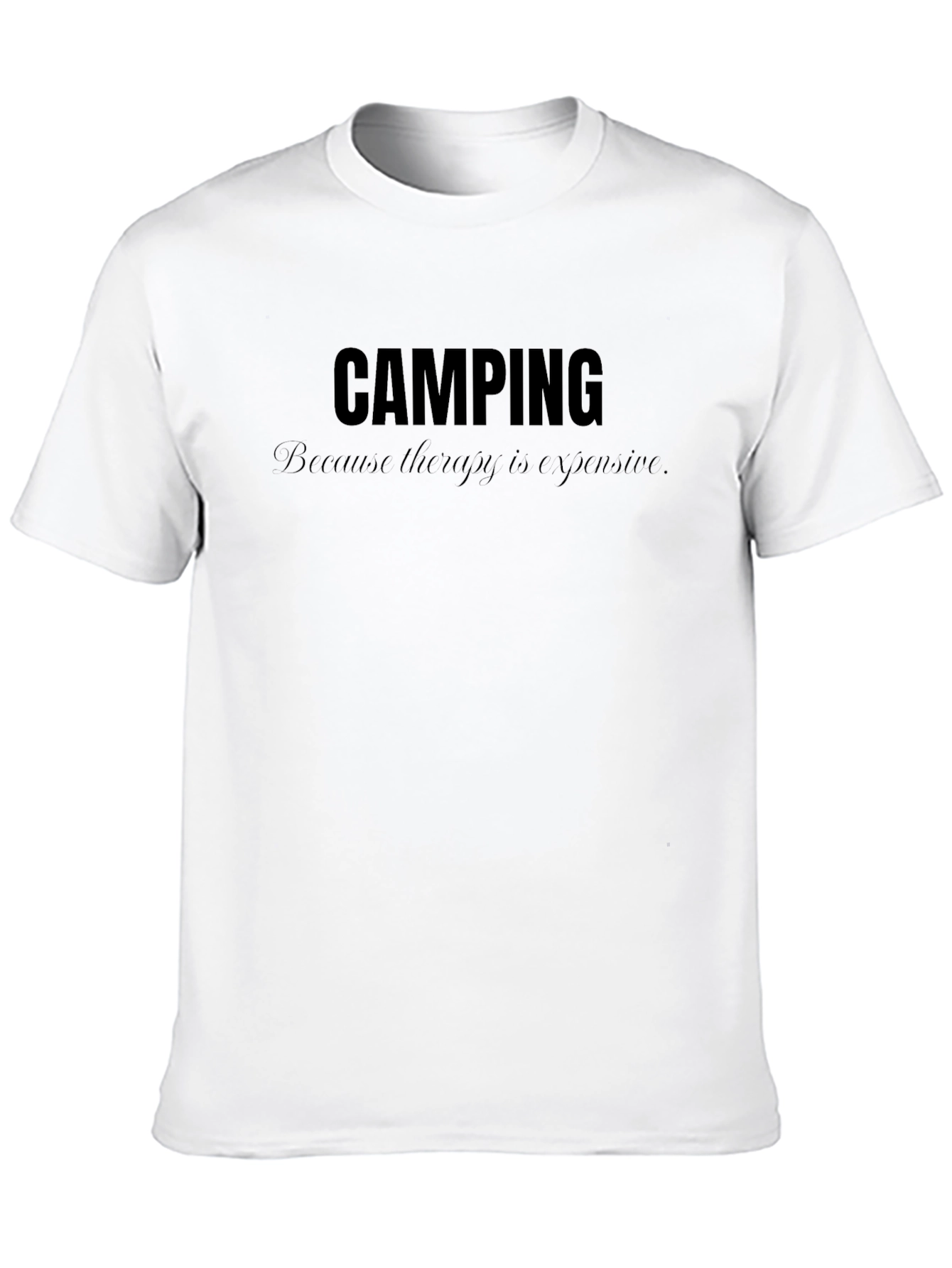 Camping Therapy Graphic Tee - Outdoor Adventure Shirt