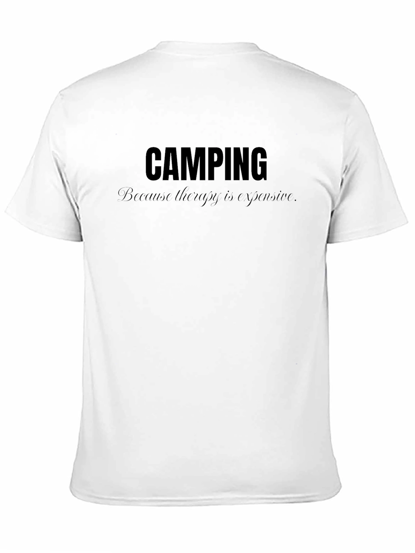 Camping Therapy Graphic Tee - Outdoor Adventure Shirt