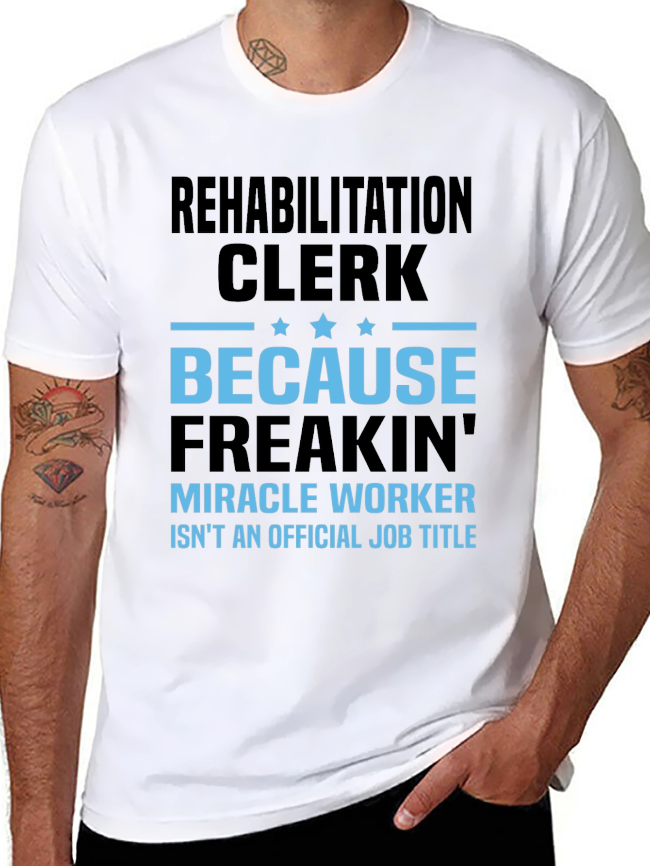 Rehabilitation Clerk Miracle Worker Graphic T-Shirt