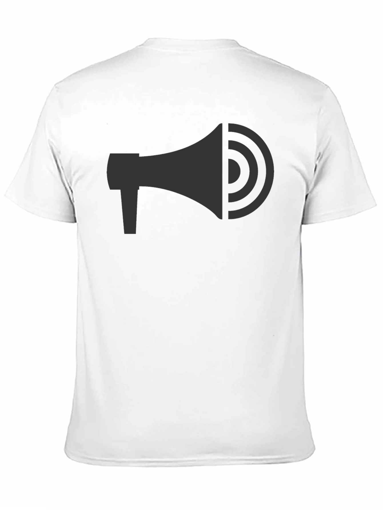 Megaphone Graphic Tee - Black Cotton