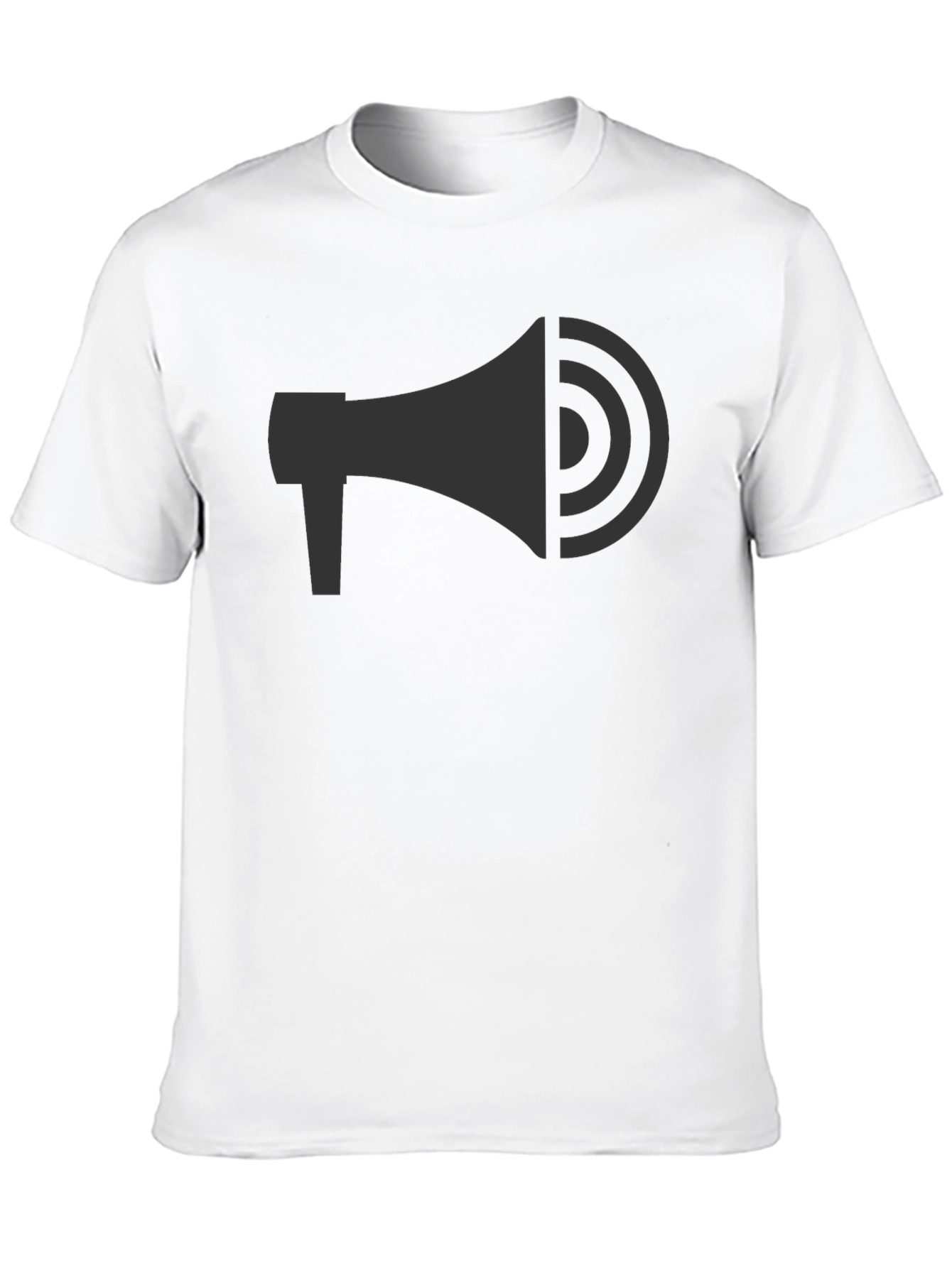 Megaphone Graphic Tee - Black Cotton
