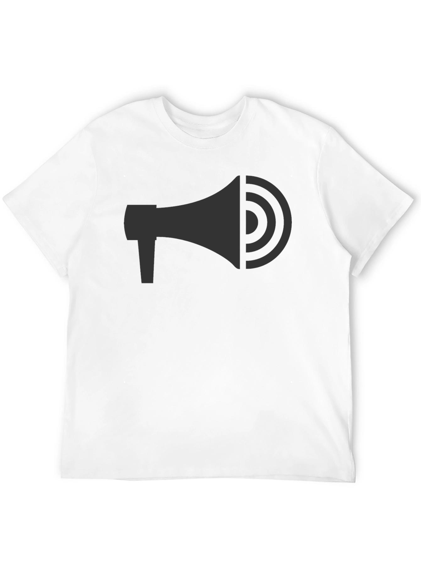 Megaphone Graphic Tee - Black Cotton