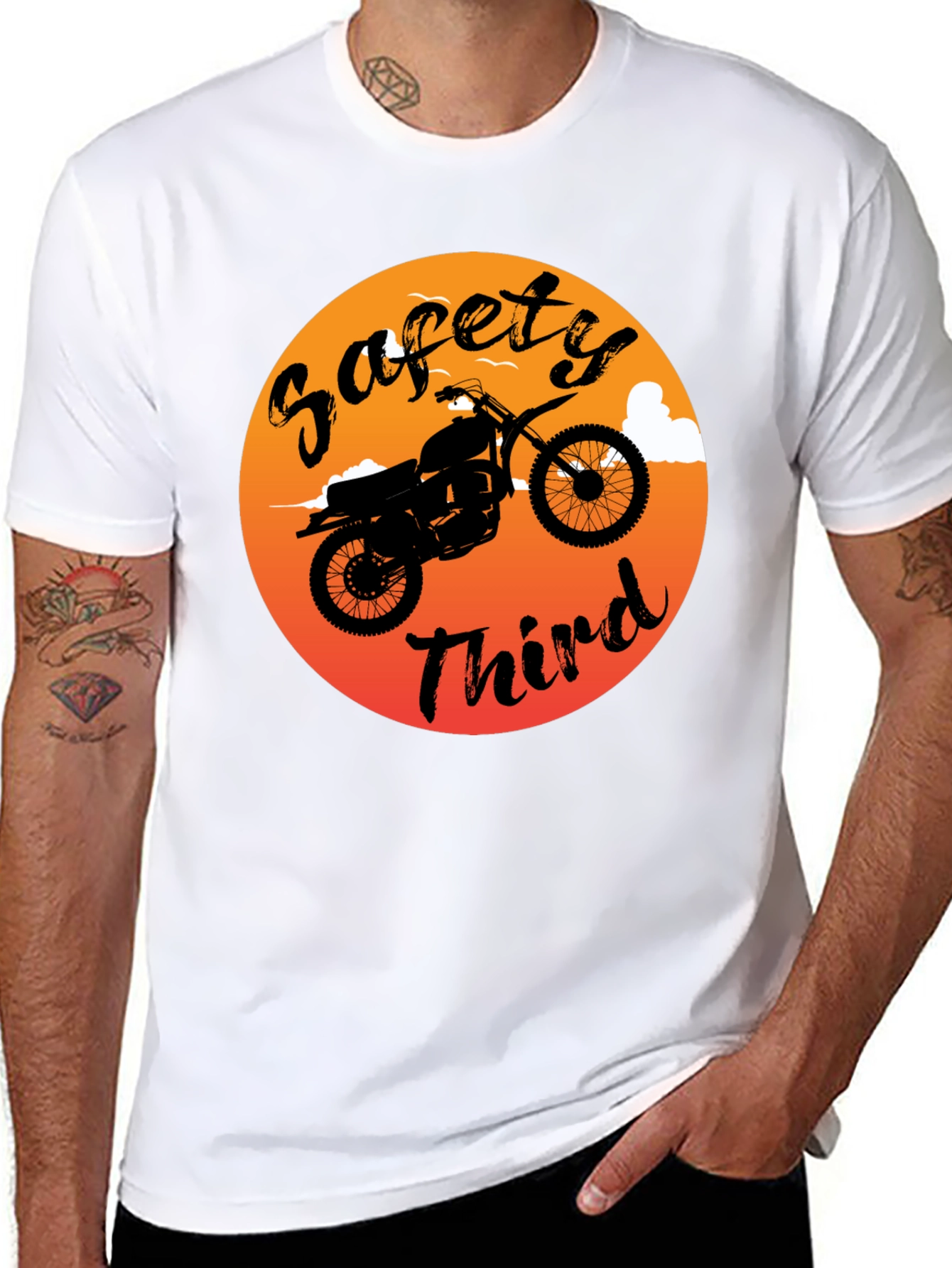 Safety Third Dirt Bike Graphic T-Shirt