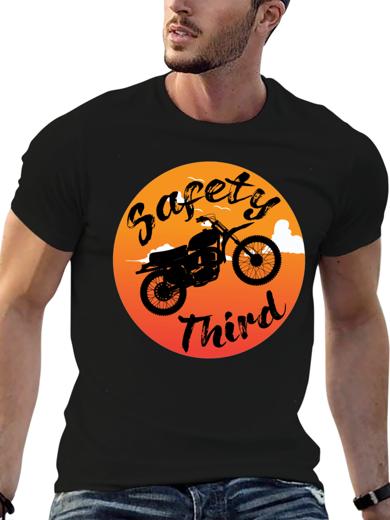 Safety Third Dirt Bike Graphic T-Shirt
