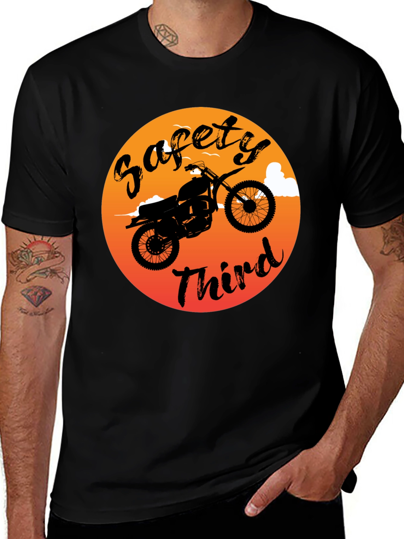 Safety Third Dirt Bike Graphic T-Shirt