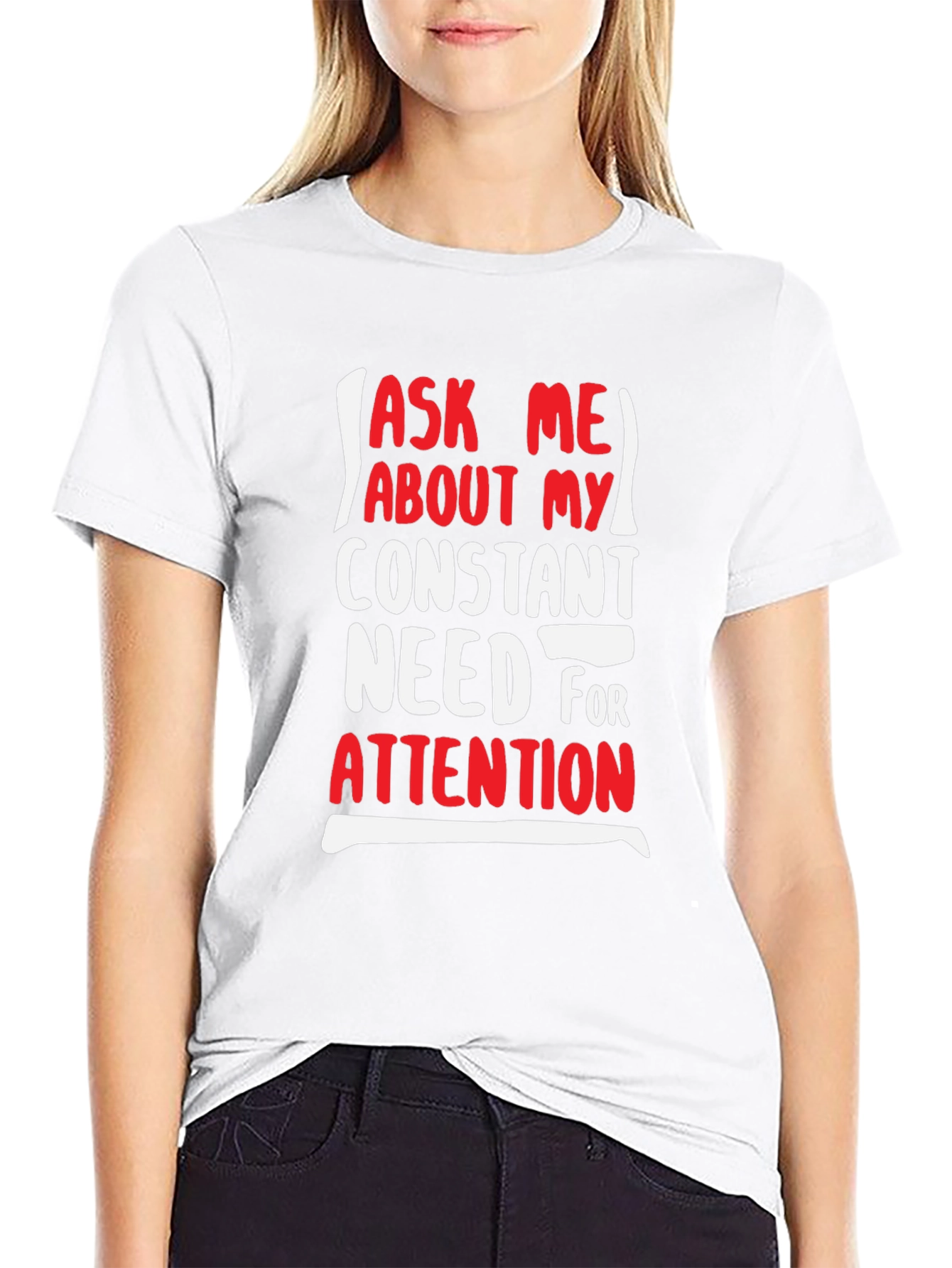 Attention Seeker Mens Black T-Shirt