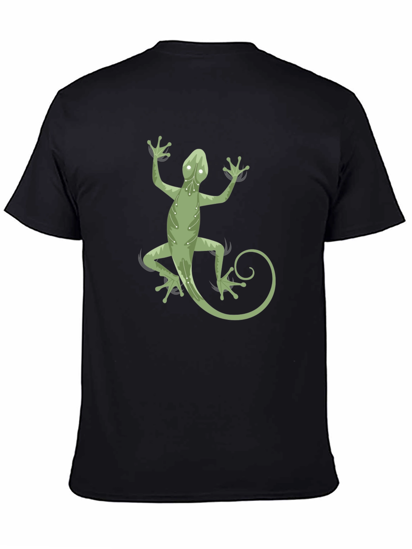 Lizard Graphic Black Tee - Cool Reptile Design!
