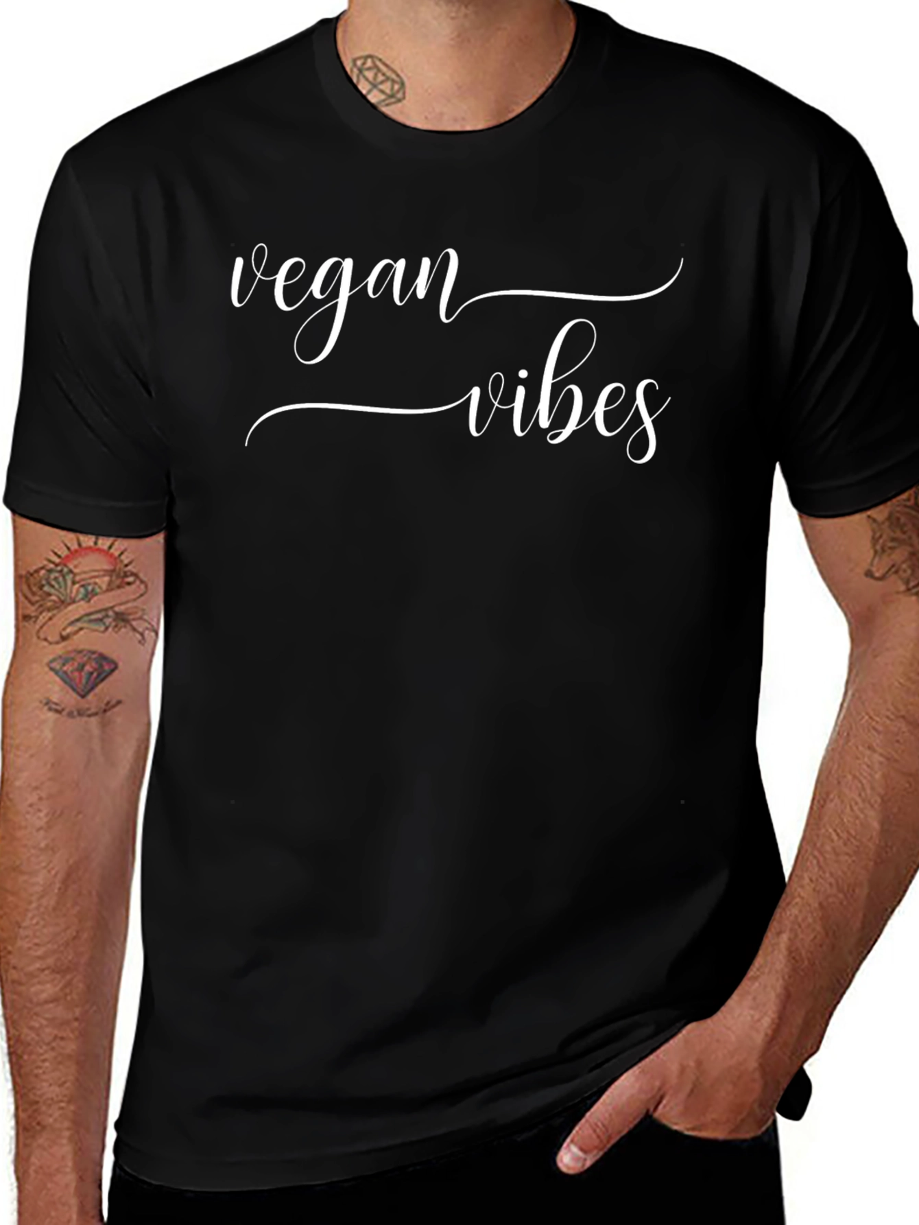 Vegan Vibes Graphic Tee - Stylish & Comfortable