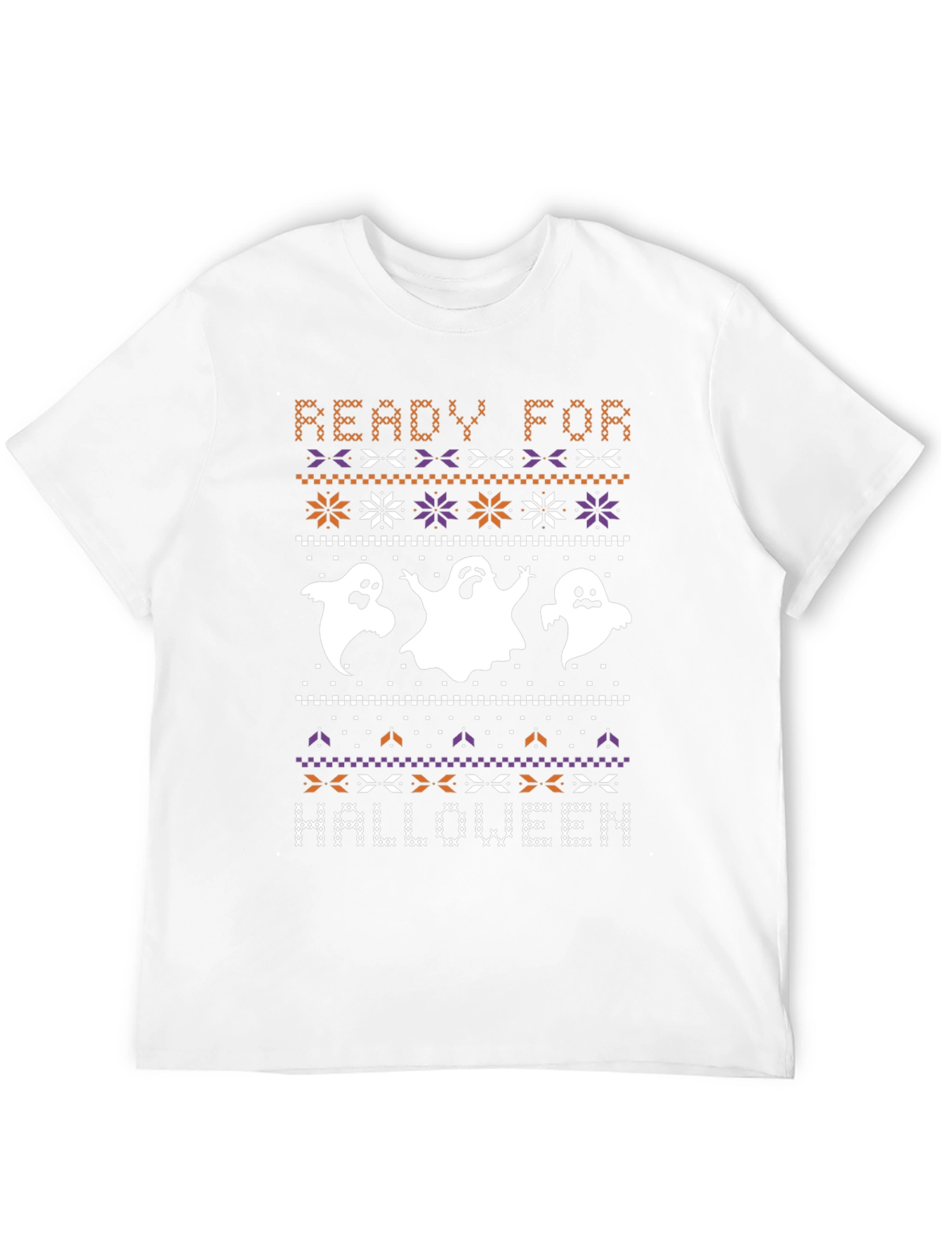 Ready for Halloween Ghost Pixel Art T-Shirt