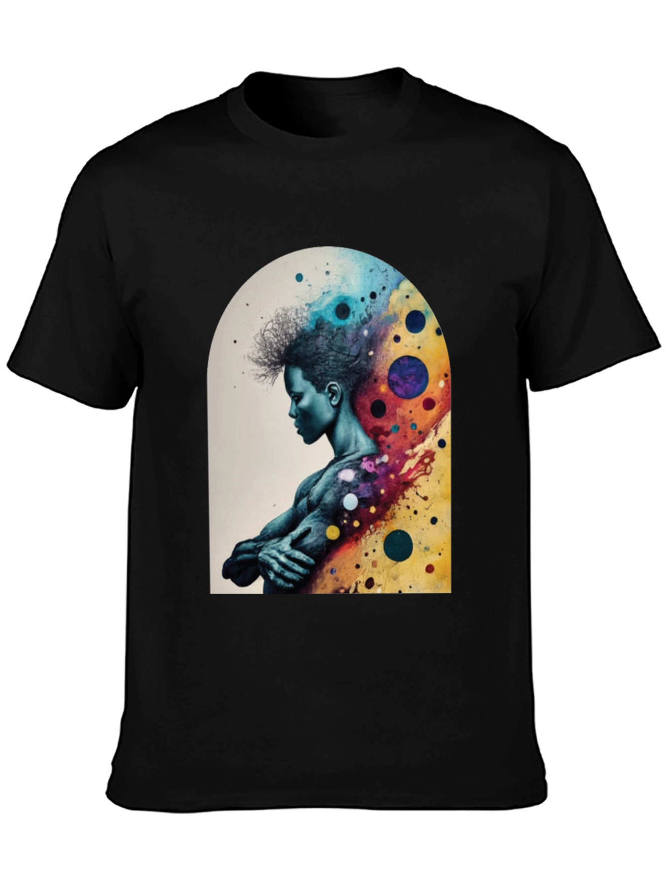 Abstract Man Graphic Tee - Stylish Comfort