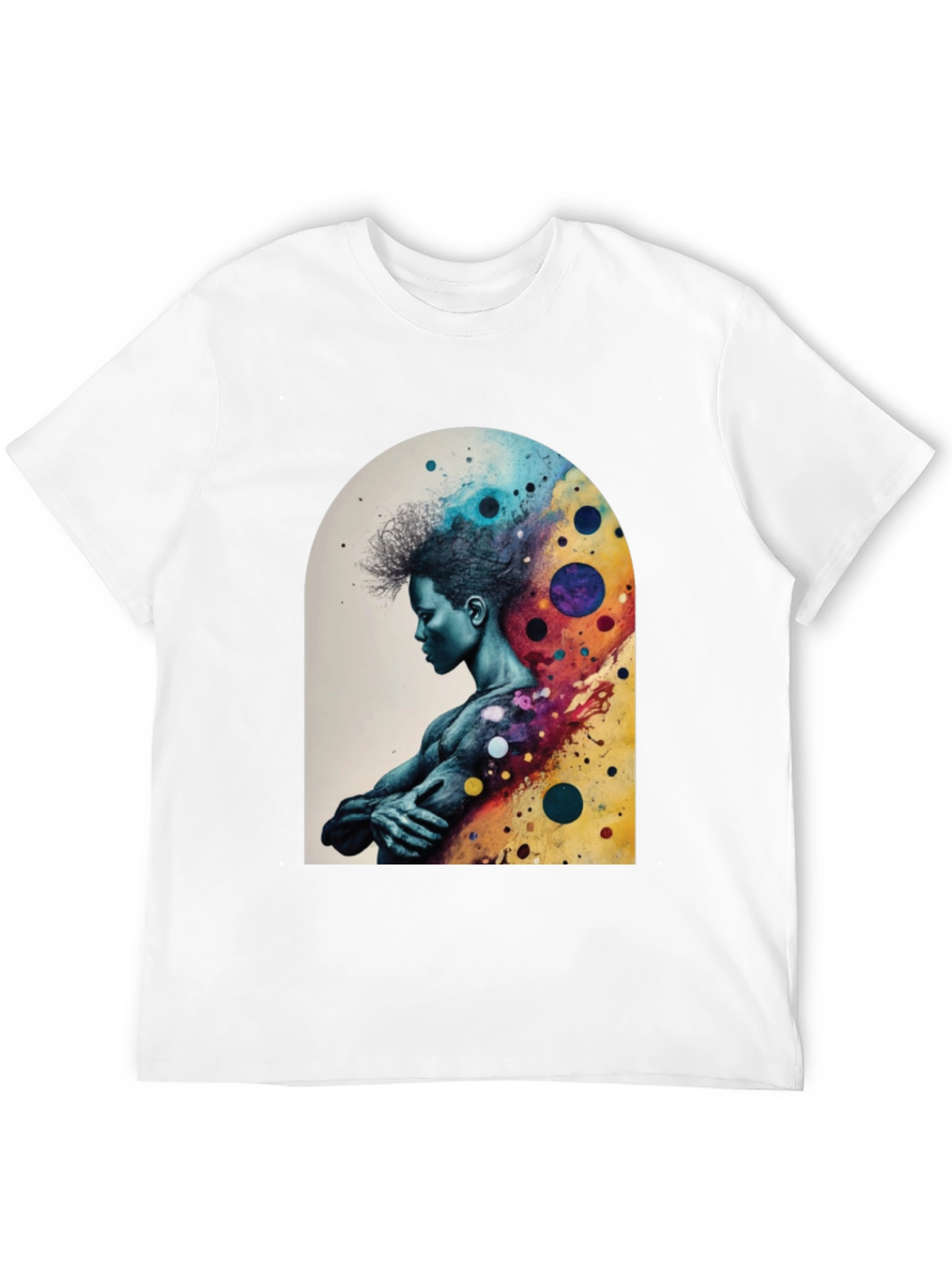 Abstract Man Graphic Tee - Stylish Comfort