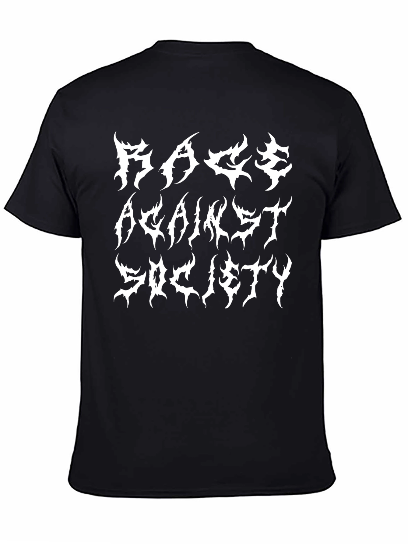 Rage Against Society Black Graphic Tee