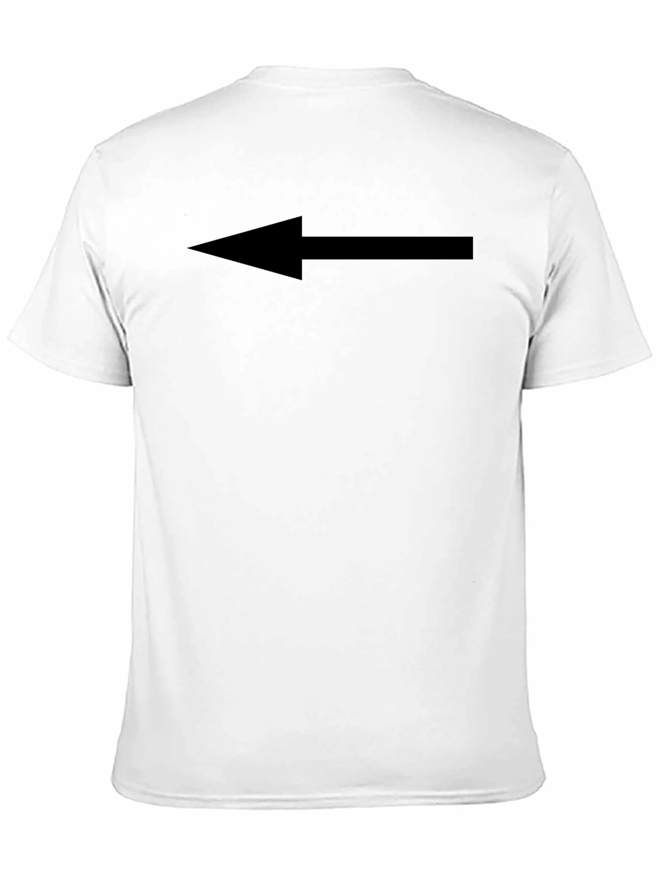 Arrow Pointing Left Black T-Shirt