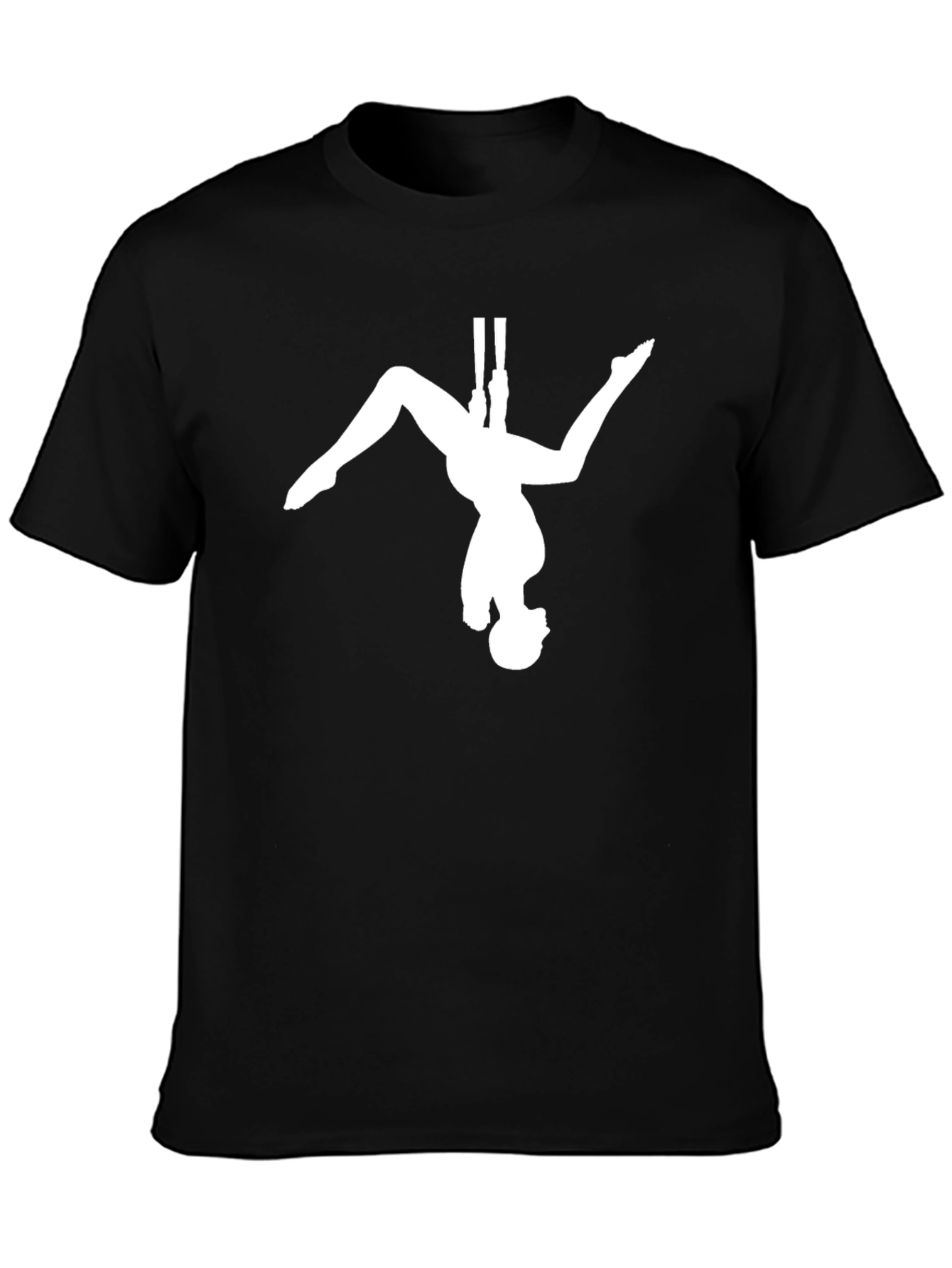 Aerial Silks Black T-Shirt - Circus Arts Tee