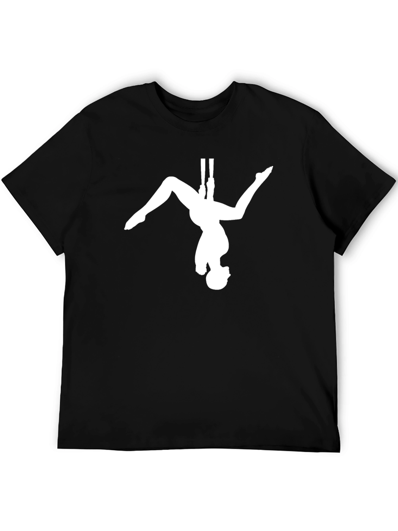 Aerial Silks Black T-Shirt - Circus Arts Tee