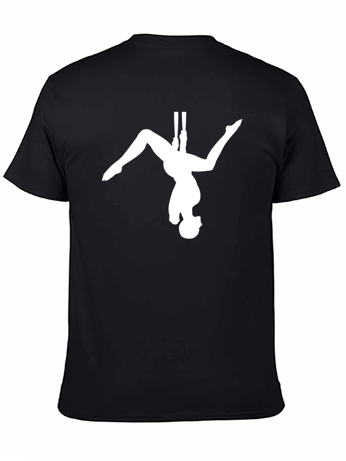 Aerial Silks Black T-Shirt - Circus Arts Tee