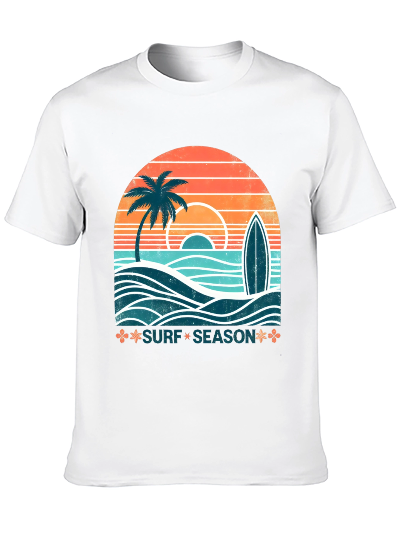 Surf Season Graphic Tee - Retro Summer Vibe