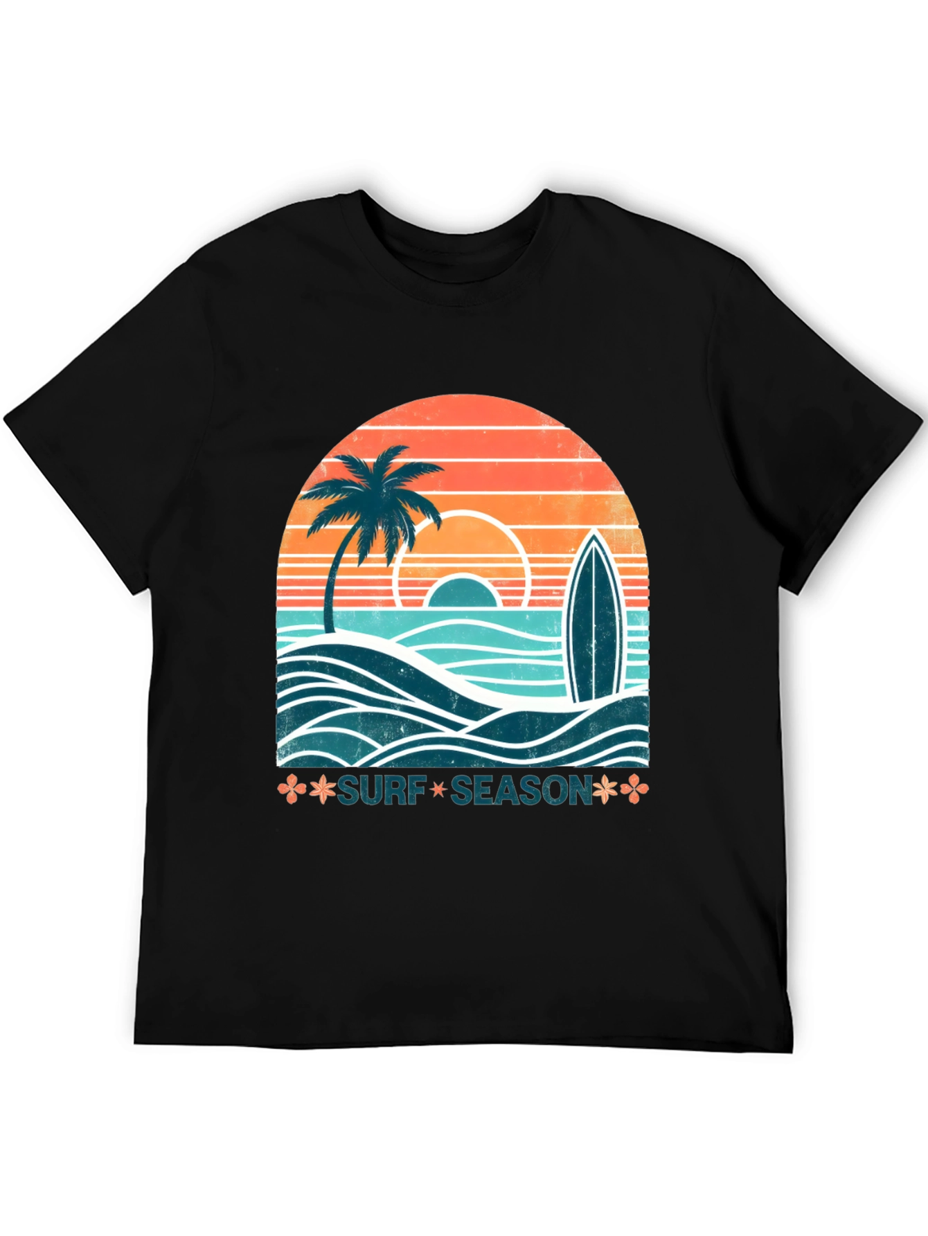 Surf Season Graphic Tee - Retro Summer Vibe