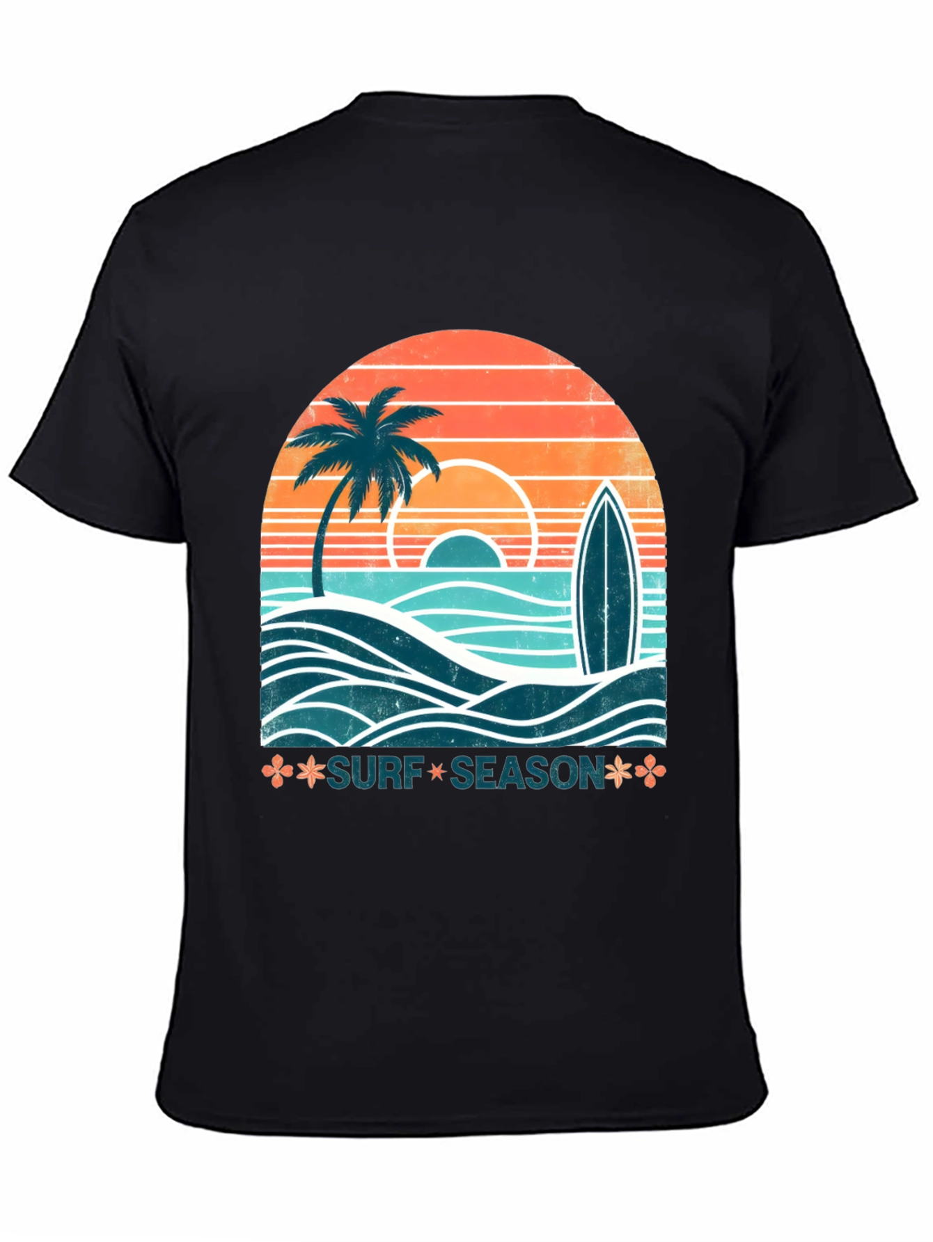 Surf Season Graphic Tee - Retro Summer Vibe